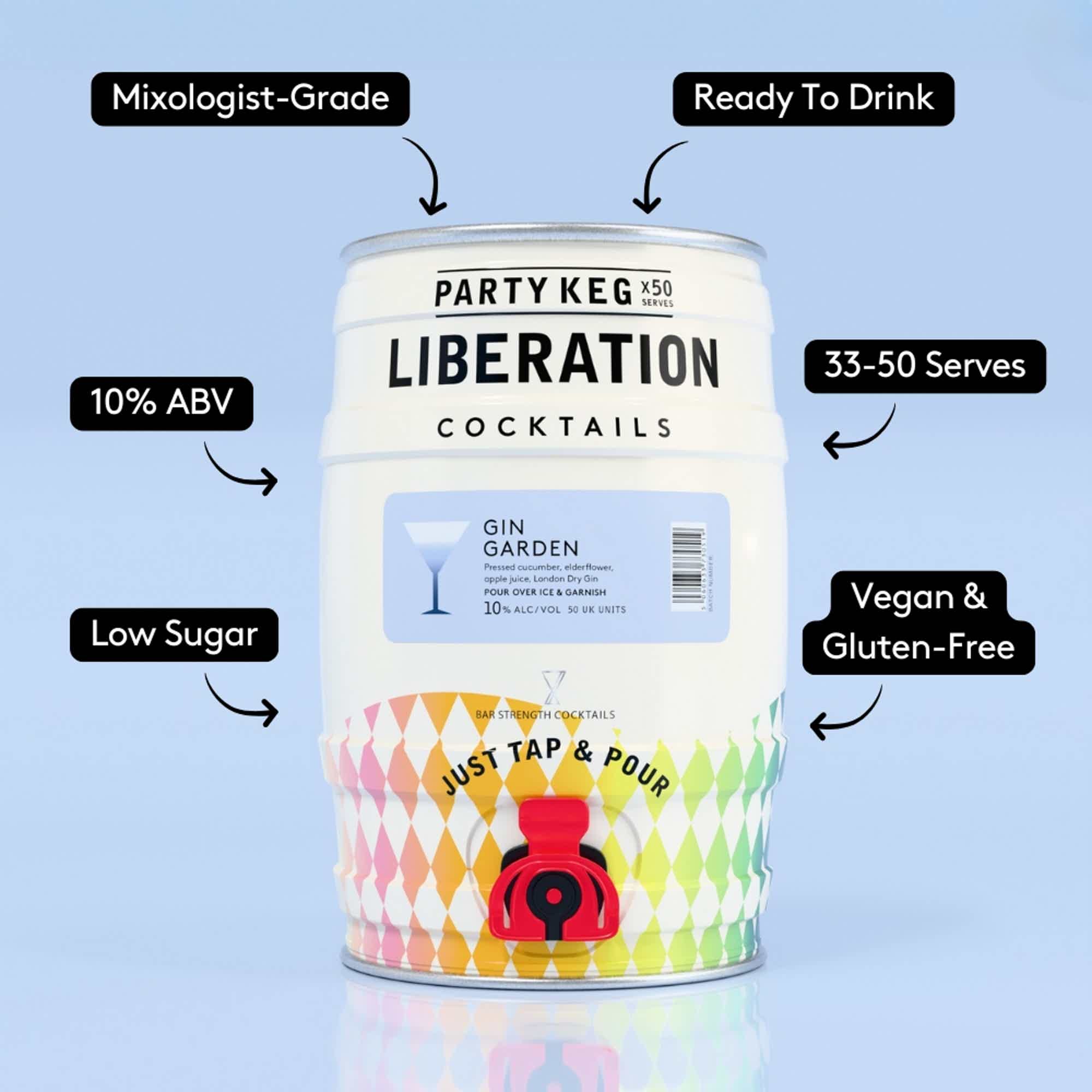 Gin Garden 5L Party Keg 10.0% 5.0L, Spirits