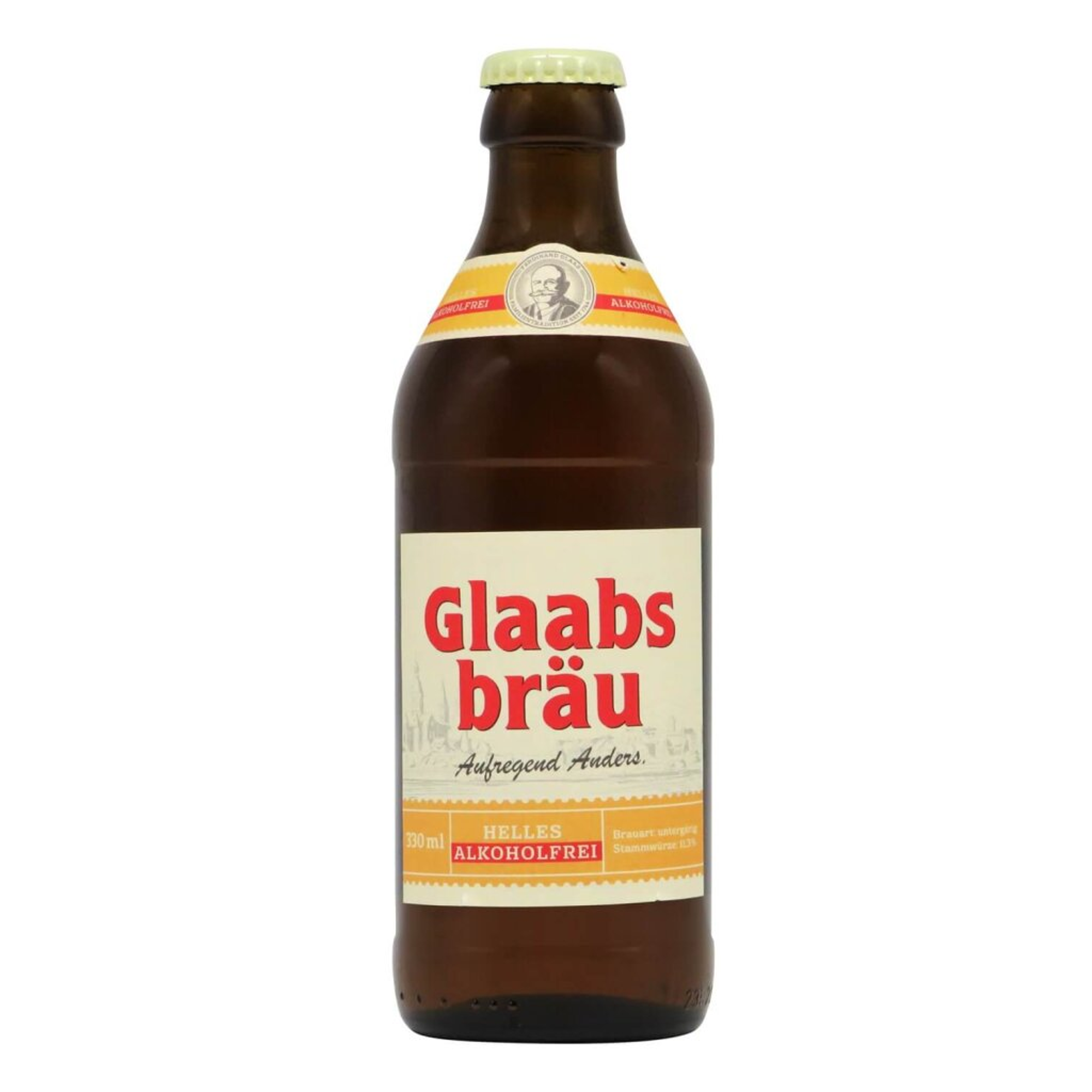 Glaabsbräu Helles Alkoholfrei 0,33l 0.5% 0.33L, Beer
