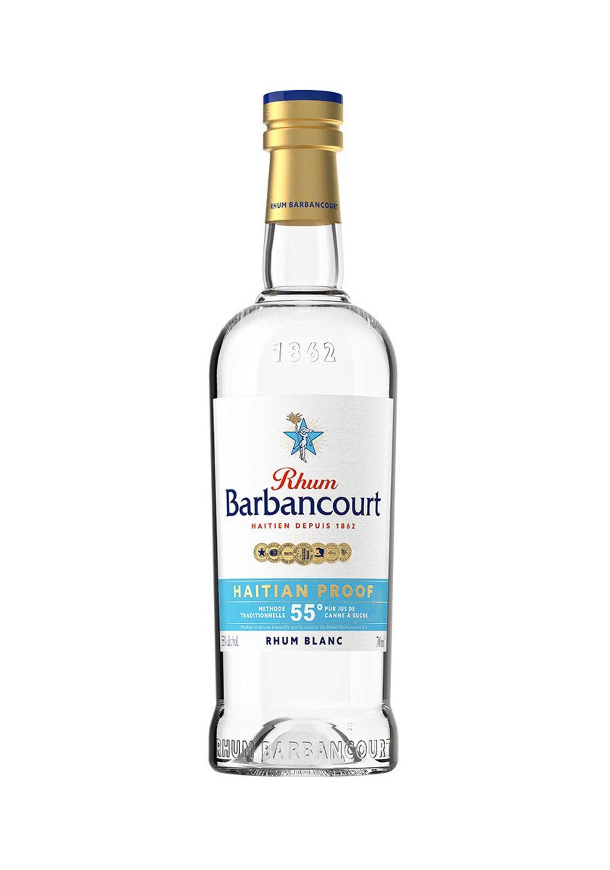 Rhum Barbancourt Blanc Haitian Proof 55.0% 0.7L, Spirits