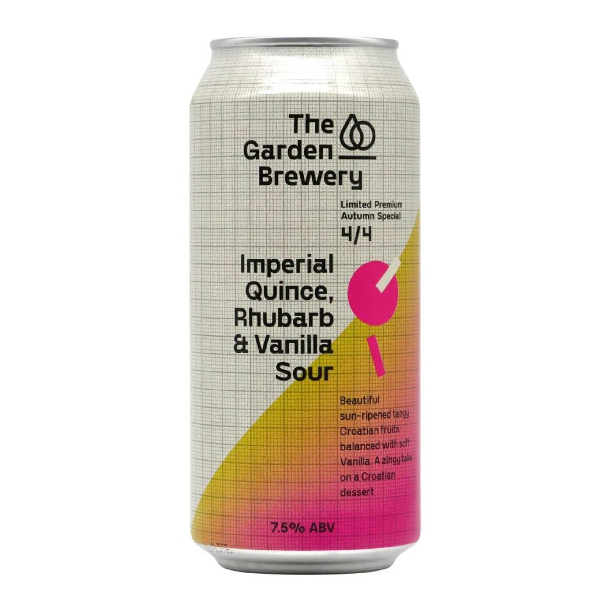 The Garden Brewery Imperial Quince, Rhubarb & Vanilla Sour 0,44l 7.5% 0.44L, Beer