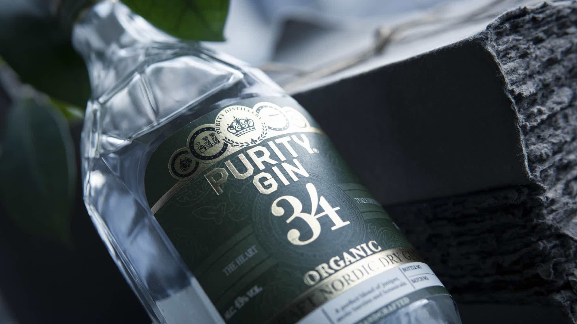 Purity London Dry Organic 34 Gin 700 ml 43.0% 0.7L, Spirits