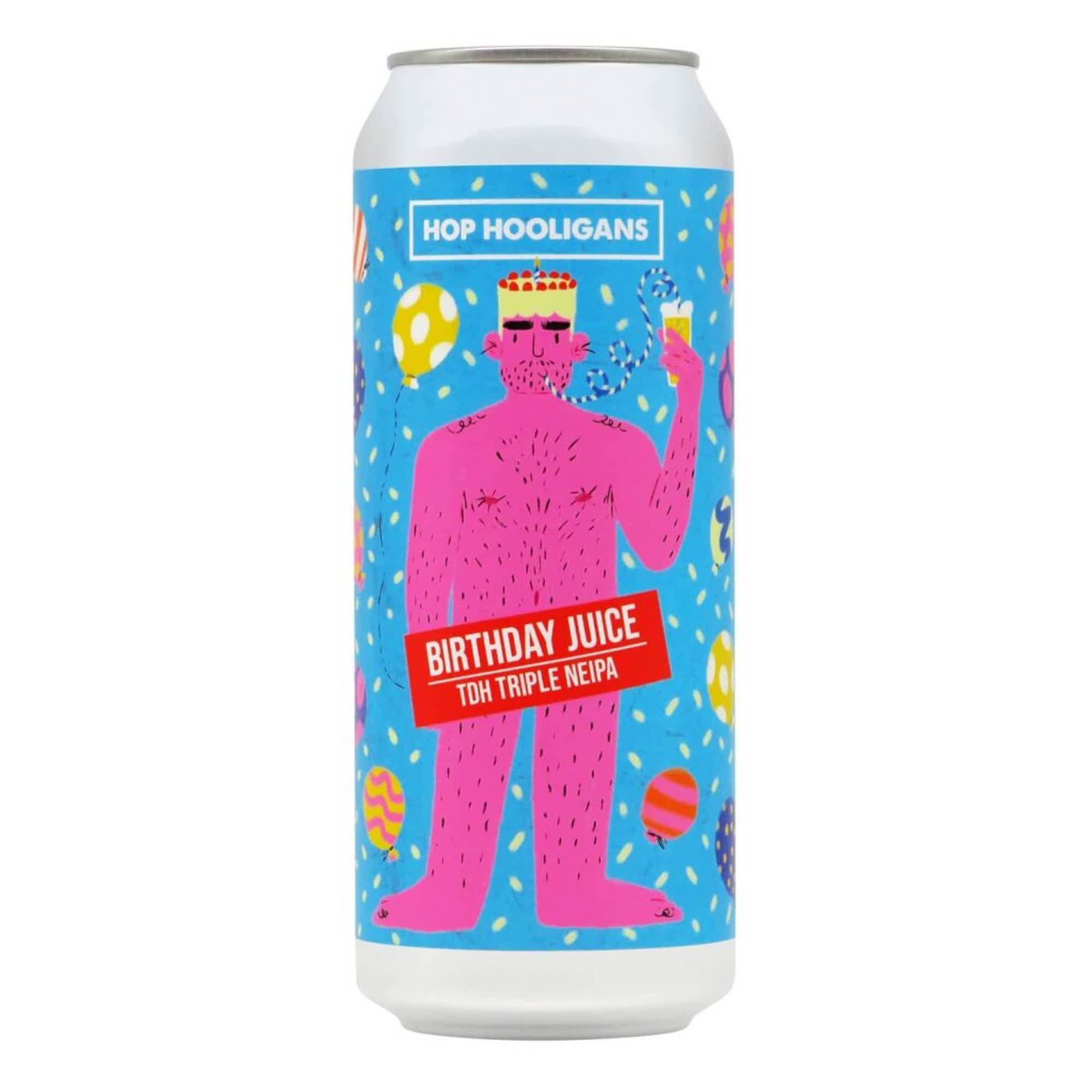 Hop Hooligans Birthday Juice Anniversary TDH Triple NEIPA 0,5l 10.0% 0.5L, Beer