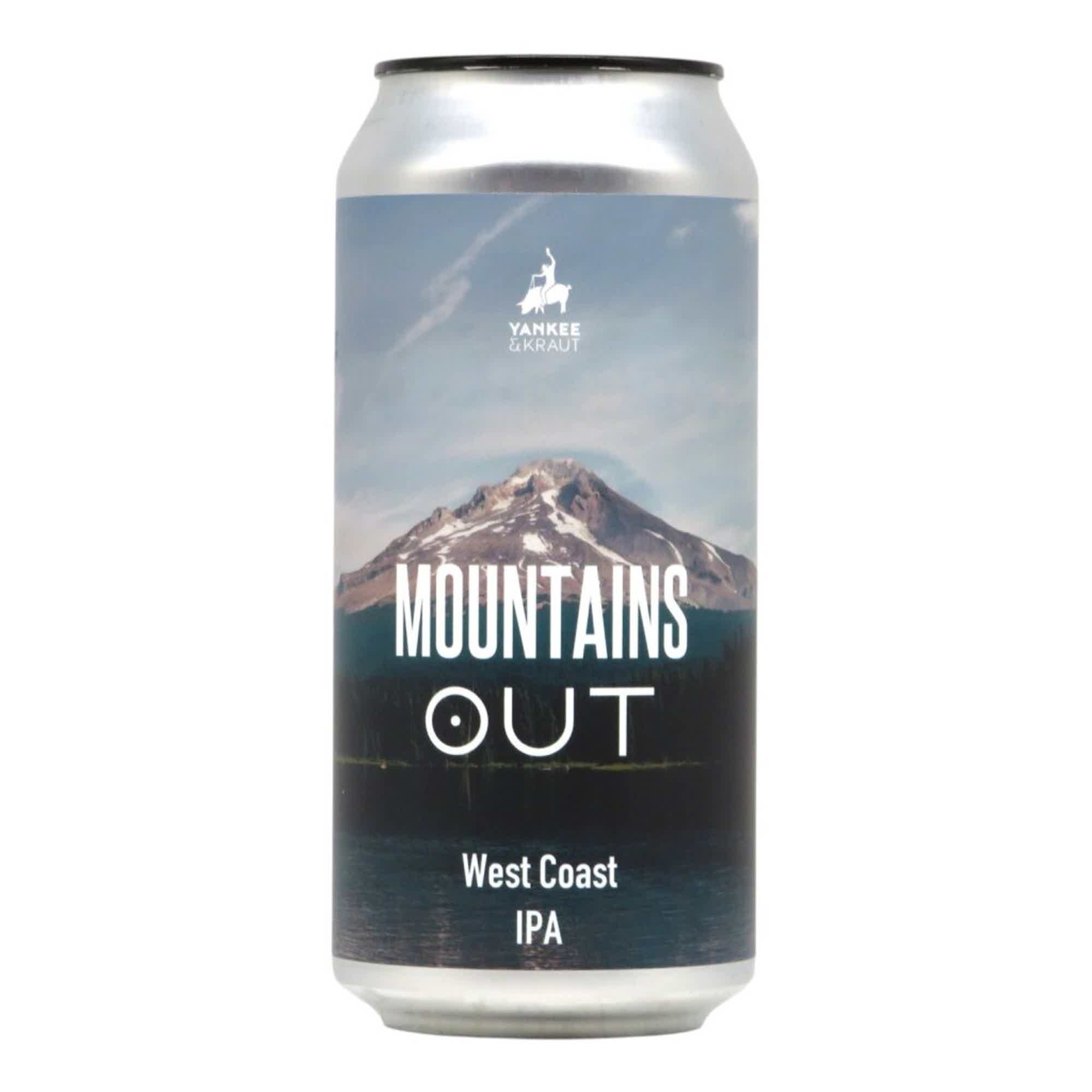 Yankee & Kraut Mountains Out West Coast IPA 0,44l 6.8% 0.44L, Beer