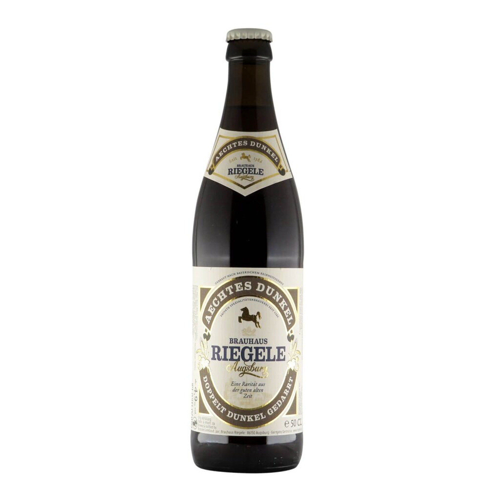 Riegele Aechtes Dunkel 0,5l 4.9% 0.5L, Beer