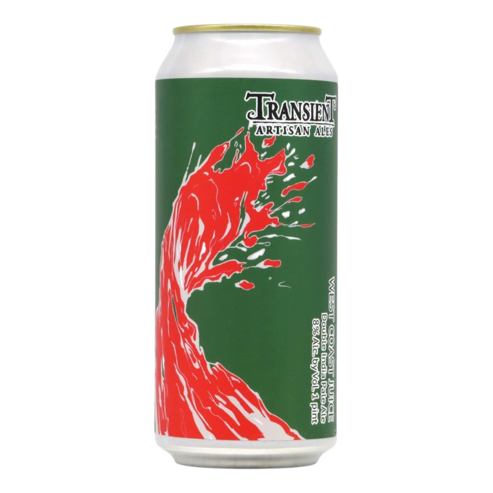 Transient West Coast Juice Double West Coast IPA 0,473l 8.0% 0.473L, Beer