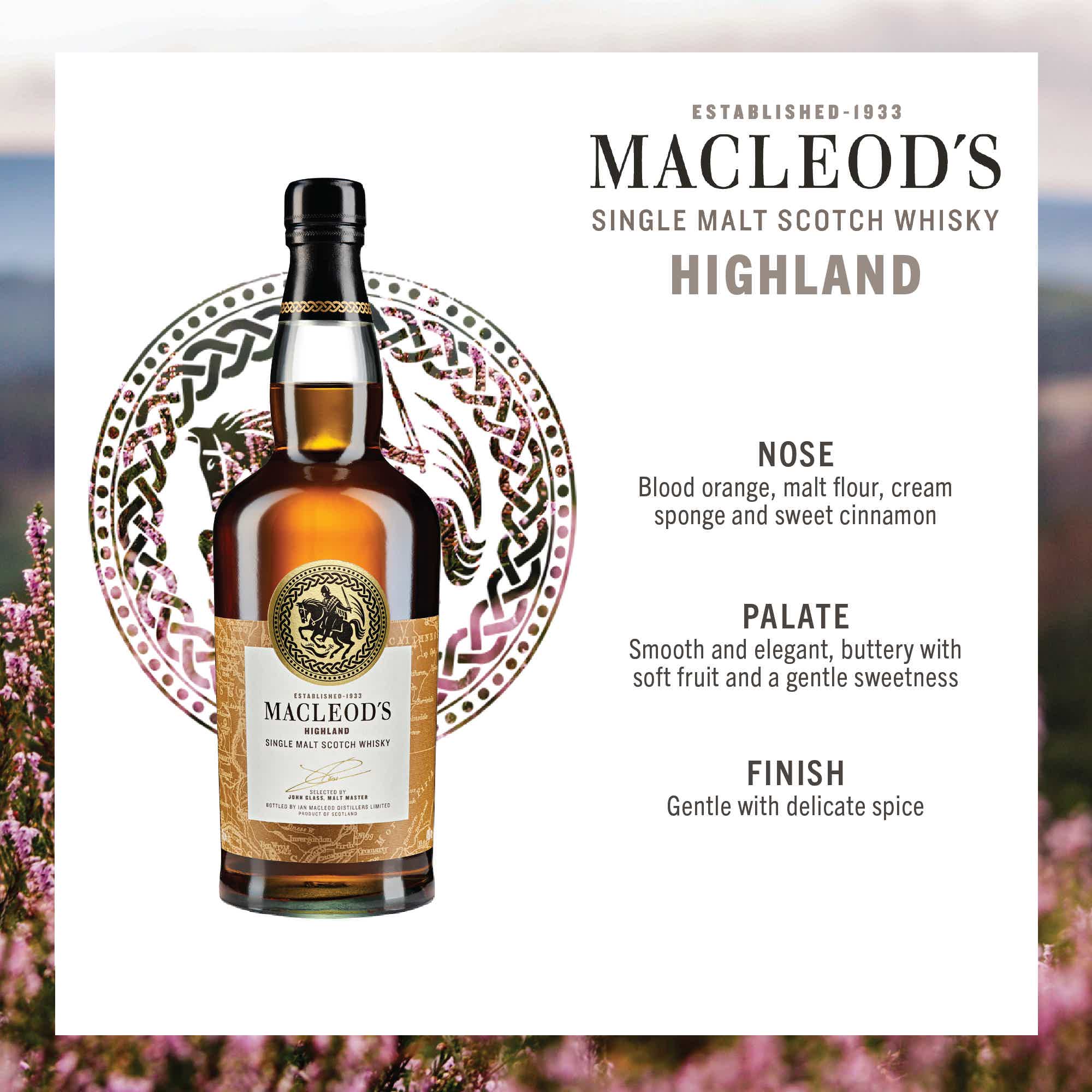 Ian Macleod - Macleod's Highland Single Malt Scotch Whisky 70cl 40.0% 0.7L, Spirits