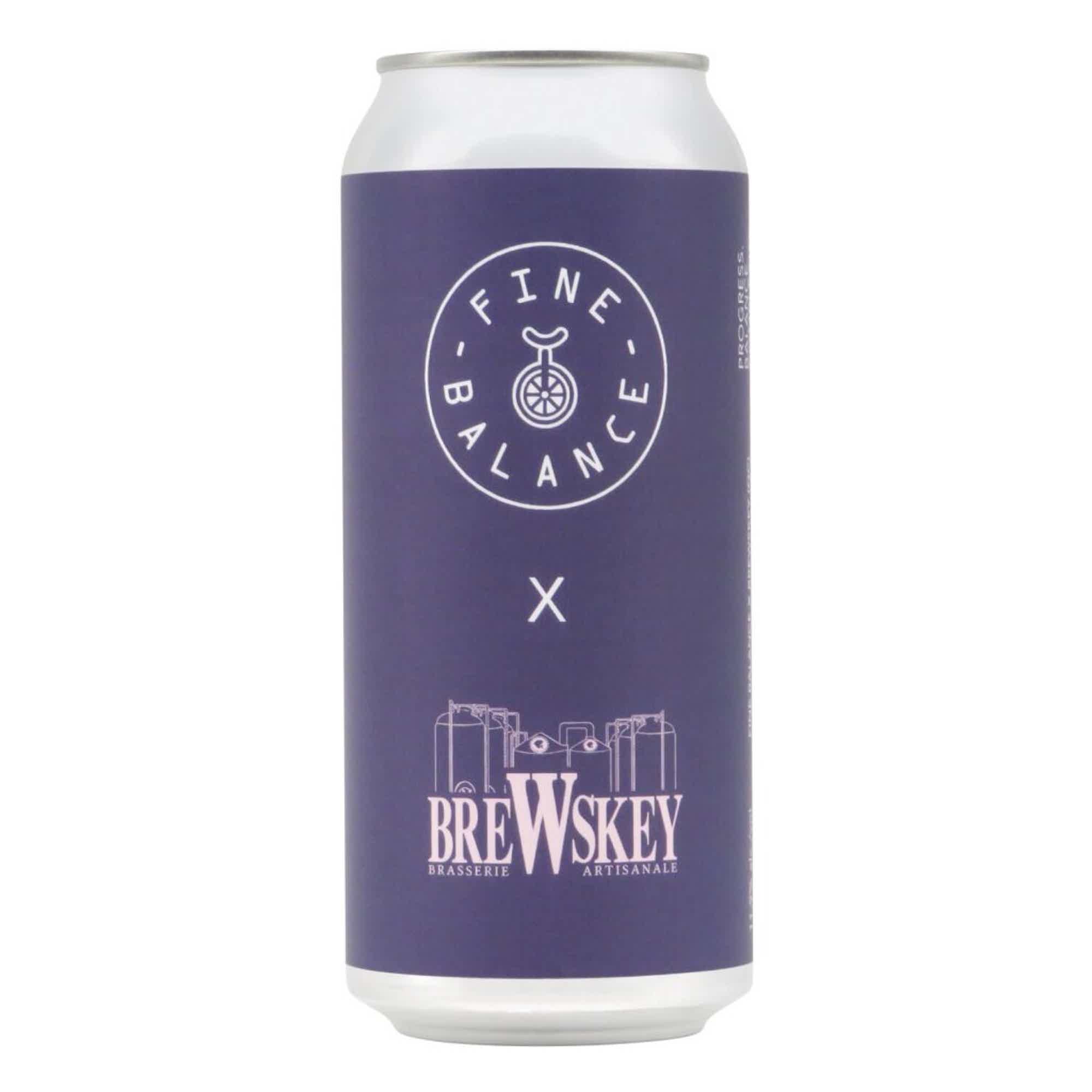Fine Balance/BreWskey Crest Quadruple IPA 0,473l (Anniversary Release) 11.9% 0.473L, Beer