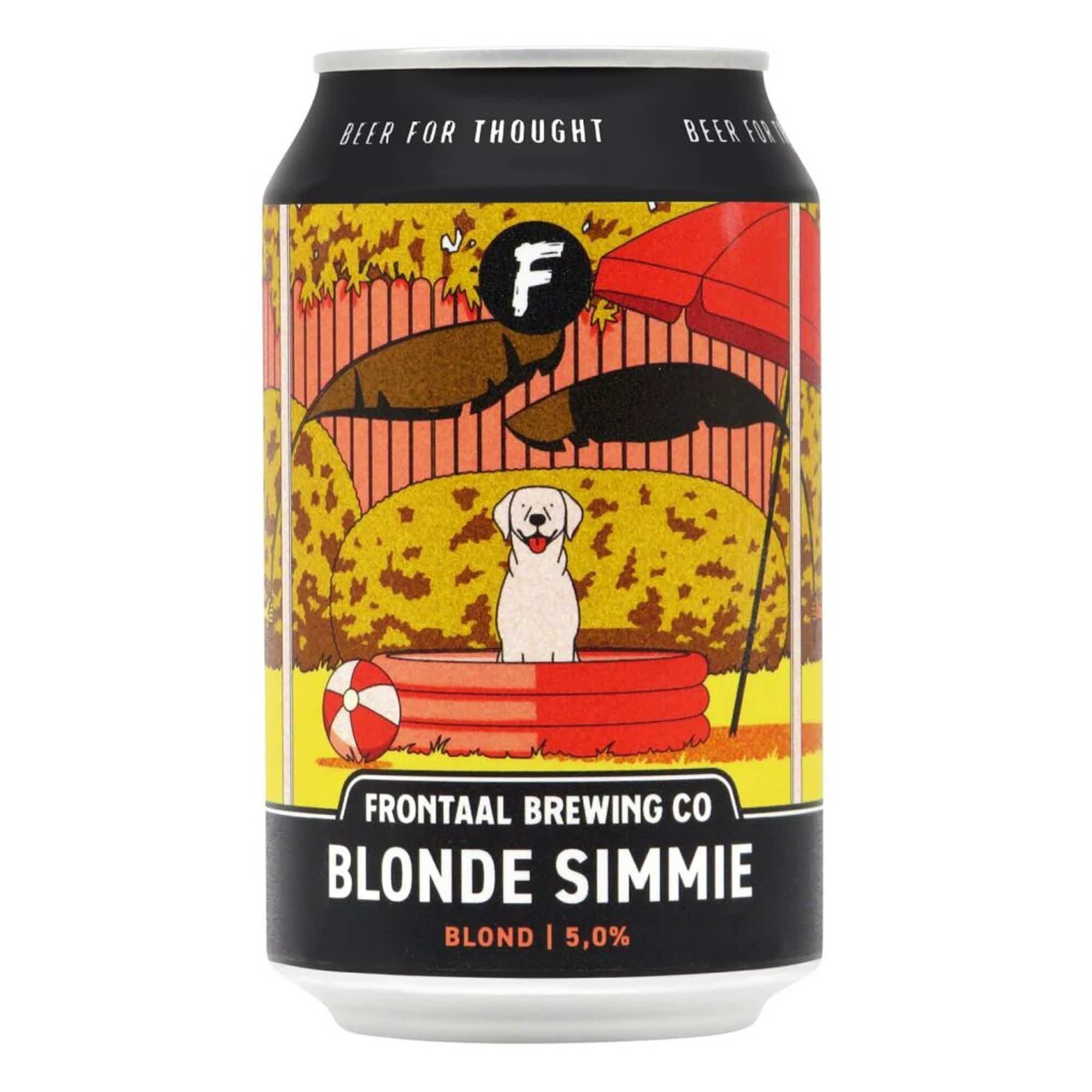 Frontaal Blonde Simmie Belgian Blond 0,33l 5.0% 0.33L, Beer