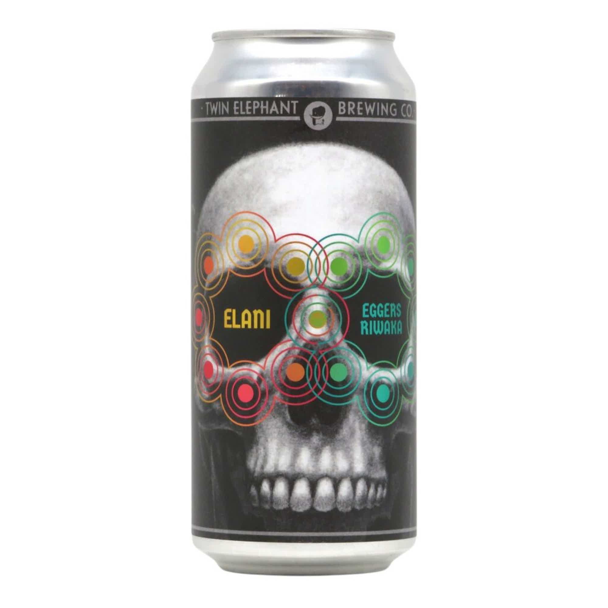 Twin Elephant Nosh: Elani & Eggers Riwaka NEIPA 0,473l 6.7% 0.473L, Beer