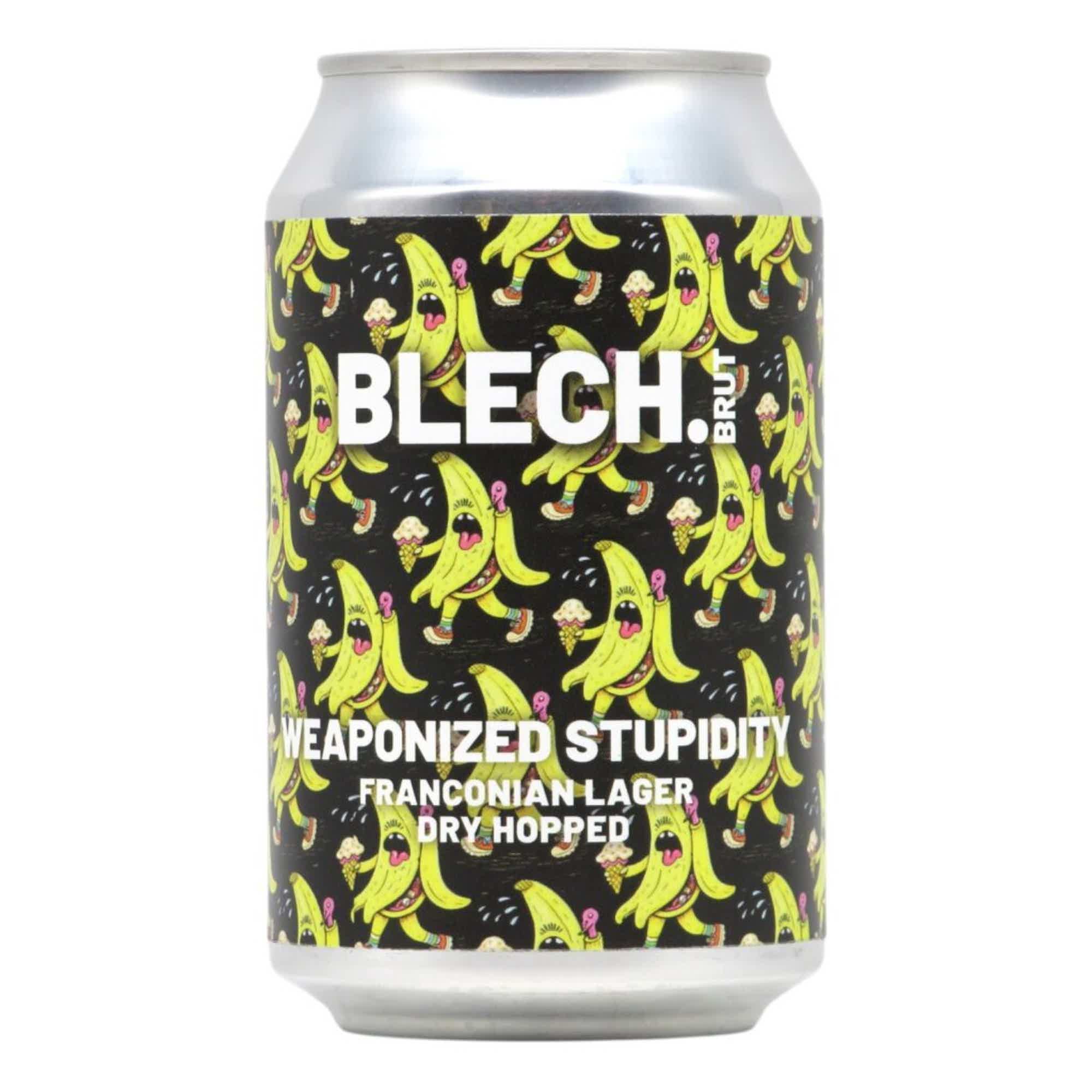 Blech.Brut Weaponized Stupidity Franconian DH Lager 0,33l 5.5% 0.33L, Beer