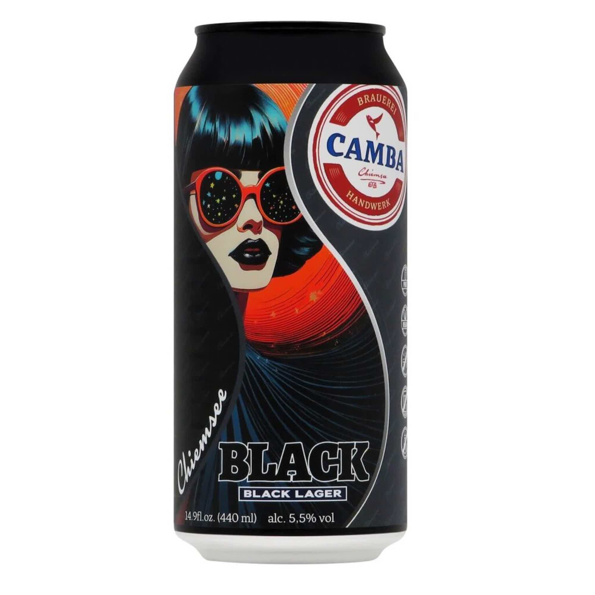 Camba Chiemsee Black Lager 0,44l 5.6% 0.44L, Beer