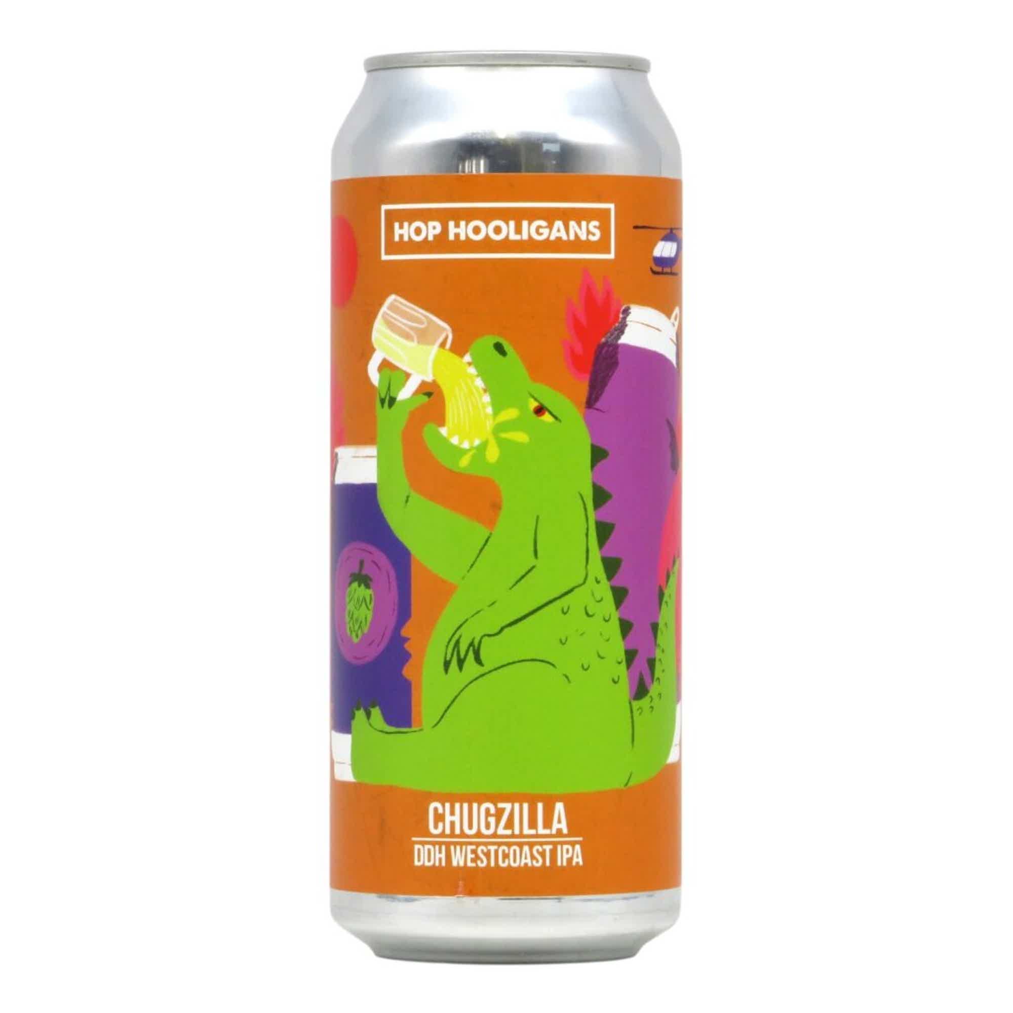 Hop Hooligans Chugzilla DDH West Coast IPA 0,5l 6.0% 0.5L, Beer