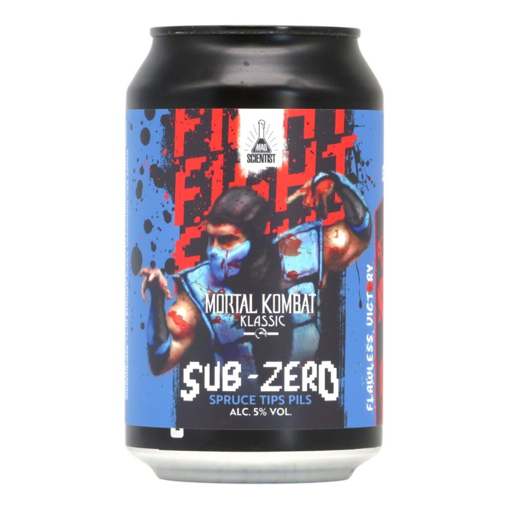 Mad Scientist Mortal Kombat Sub-Zero Spruce Tips Pils 0,33l 5.0% 0.33L, Beer