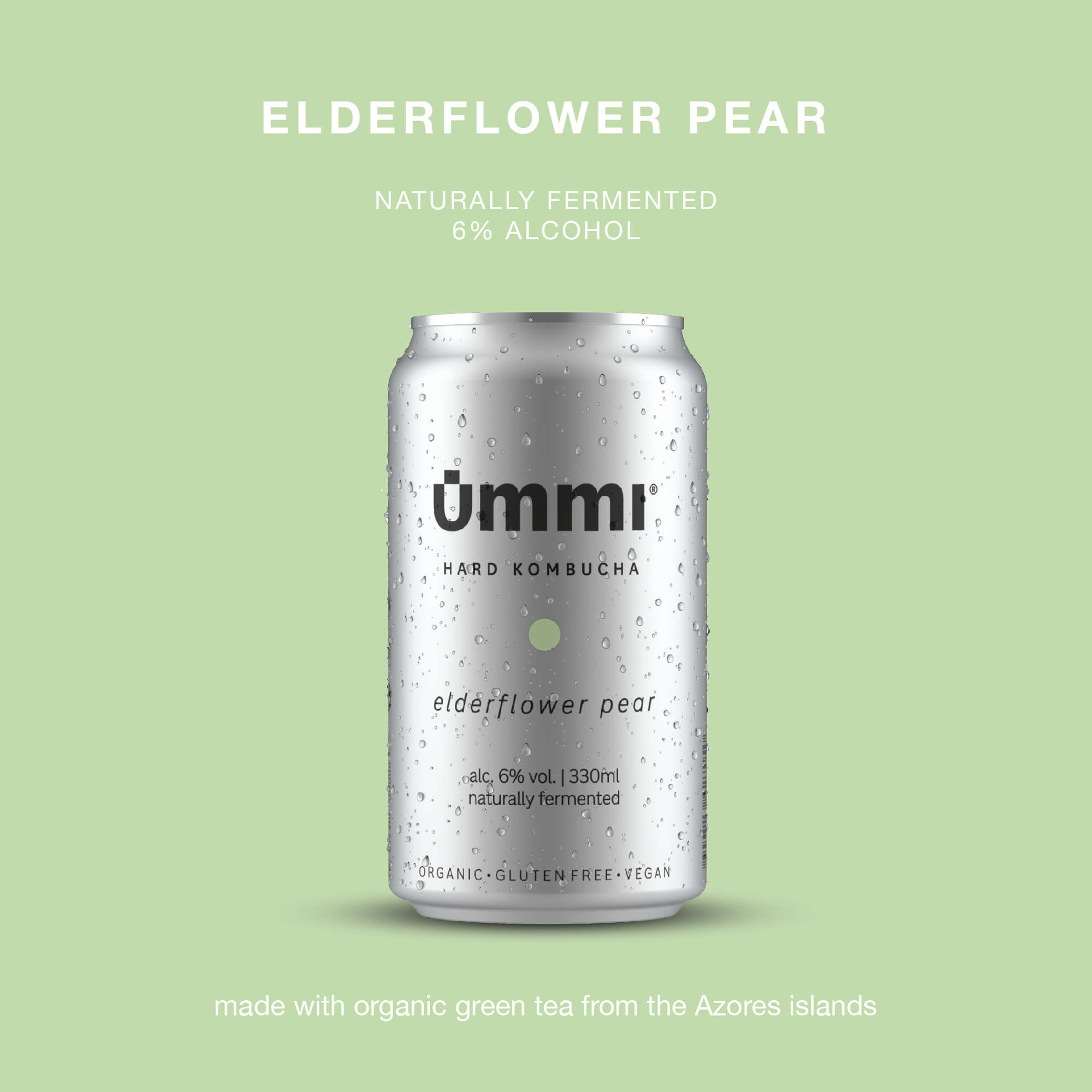 ELDERFLOWER PEAR 6% ALC - 6 PACK: ELDERFLOWER PEAR 6% ALC - SINGLE CAN