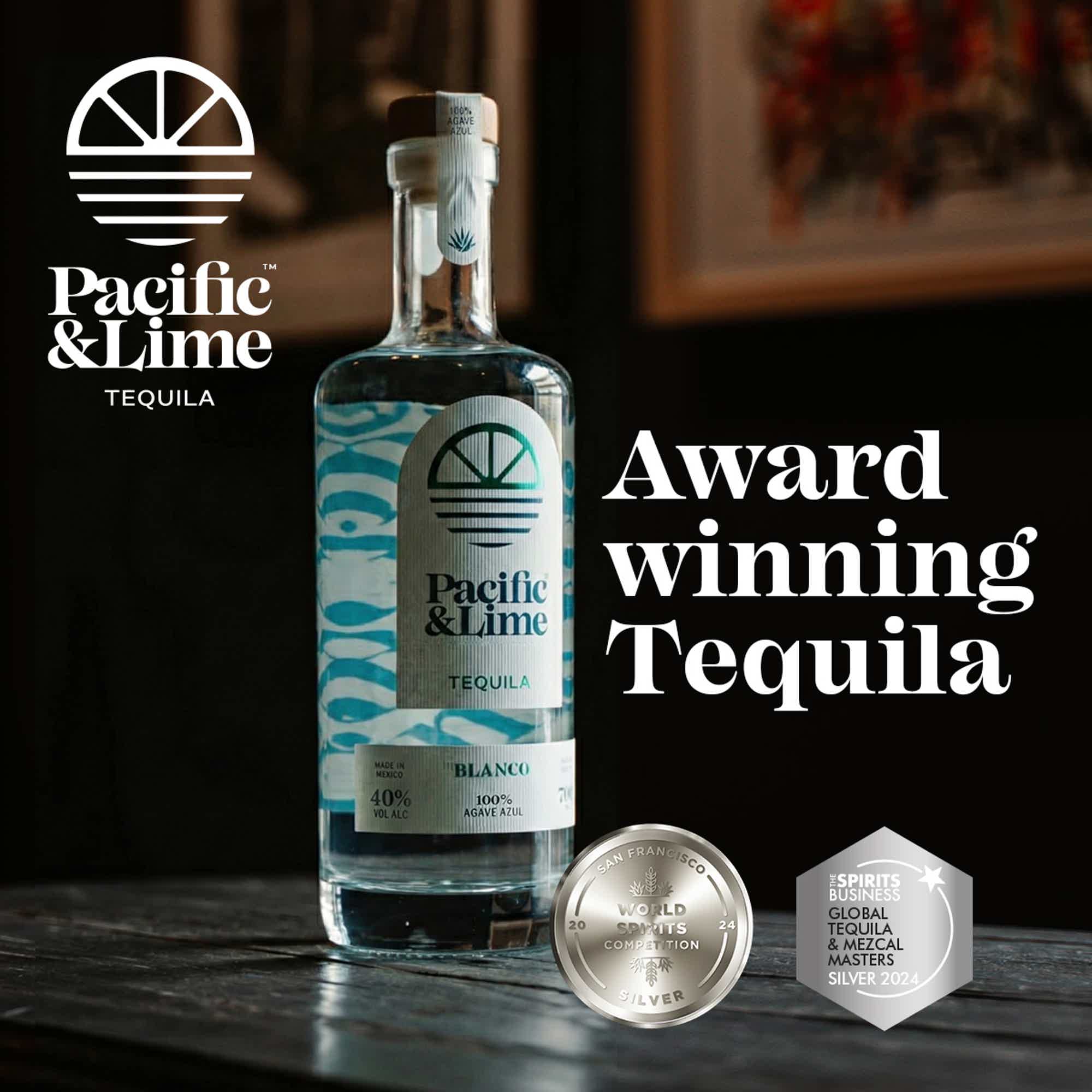 Pacific & Lime Tequila | Blanco · 100% Agave | 70cl 40% vol 40.0% 0.7L, Spirits