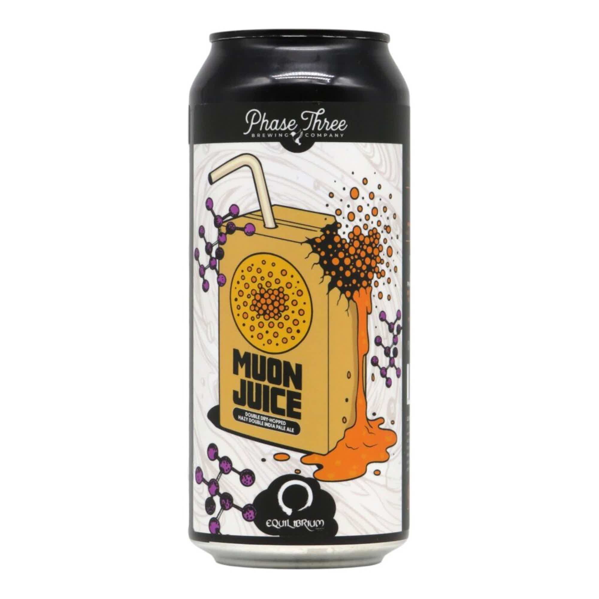 Phase Three/Equilibrium Muon Juice Double NEIPA 0,473l 8.0% 0.473L, Beer