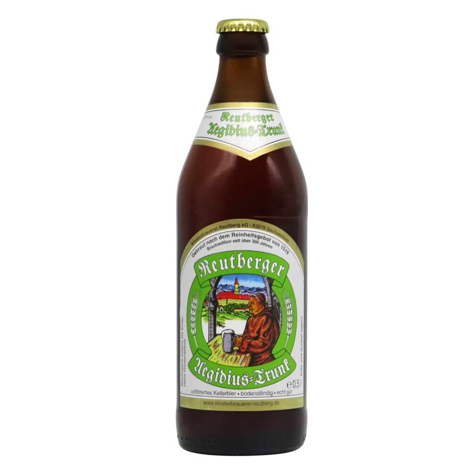 Reutberger Aegidius Trunk 0,5l 5.6% 0.5L, Beer