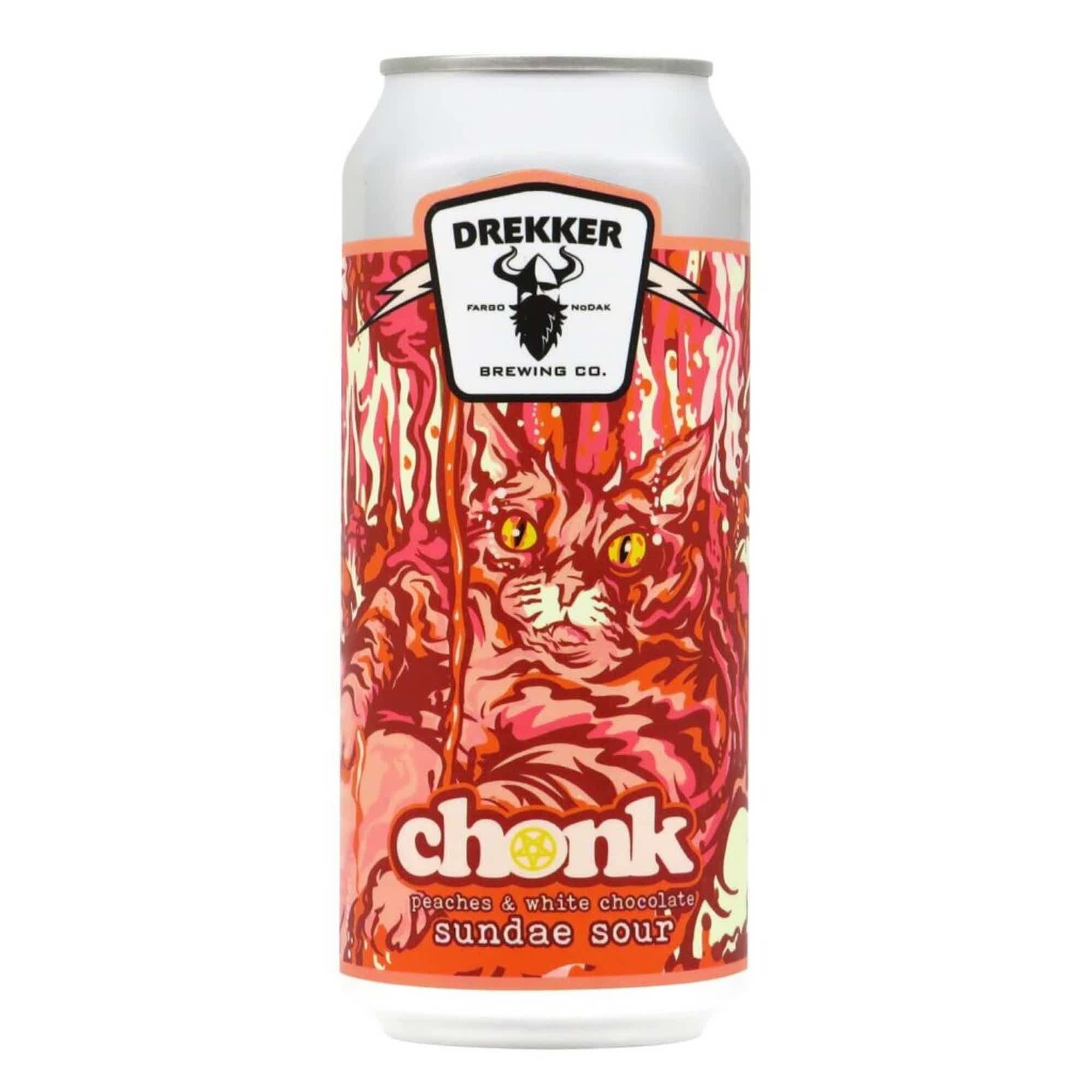 Drekker CHONK: White Chocolate & Peach Smoothie Pastry Sour 0,473l 6.4% 0.473L, Beer