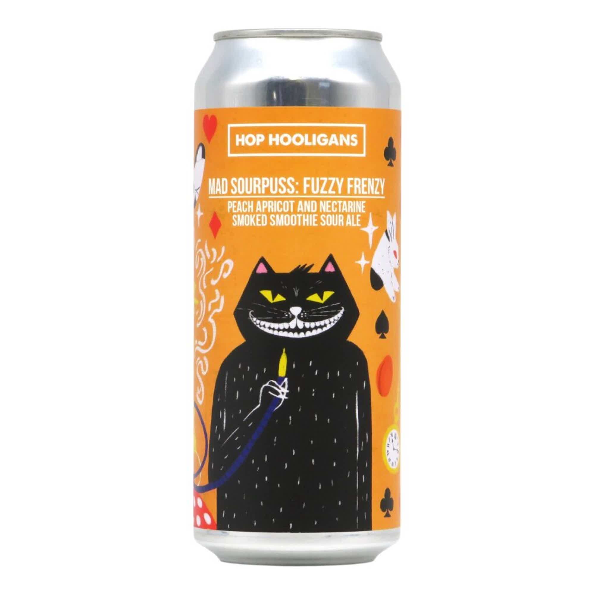 Hop Hooligans Mad Sourpuss: Fuzzy Frenzy Smoked Smoothie Sour Ale 0,5l 6.0% 0.5L, Beer