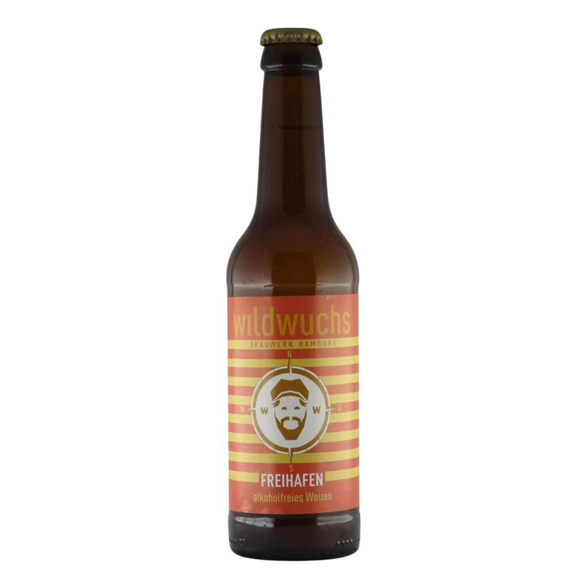 Wildwuchs Freihafen Alkoholfreies Weizen BIO 0,33l 0.4% 0.33L, Beer