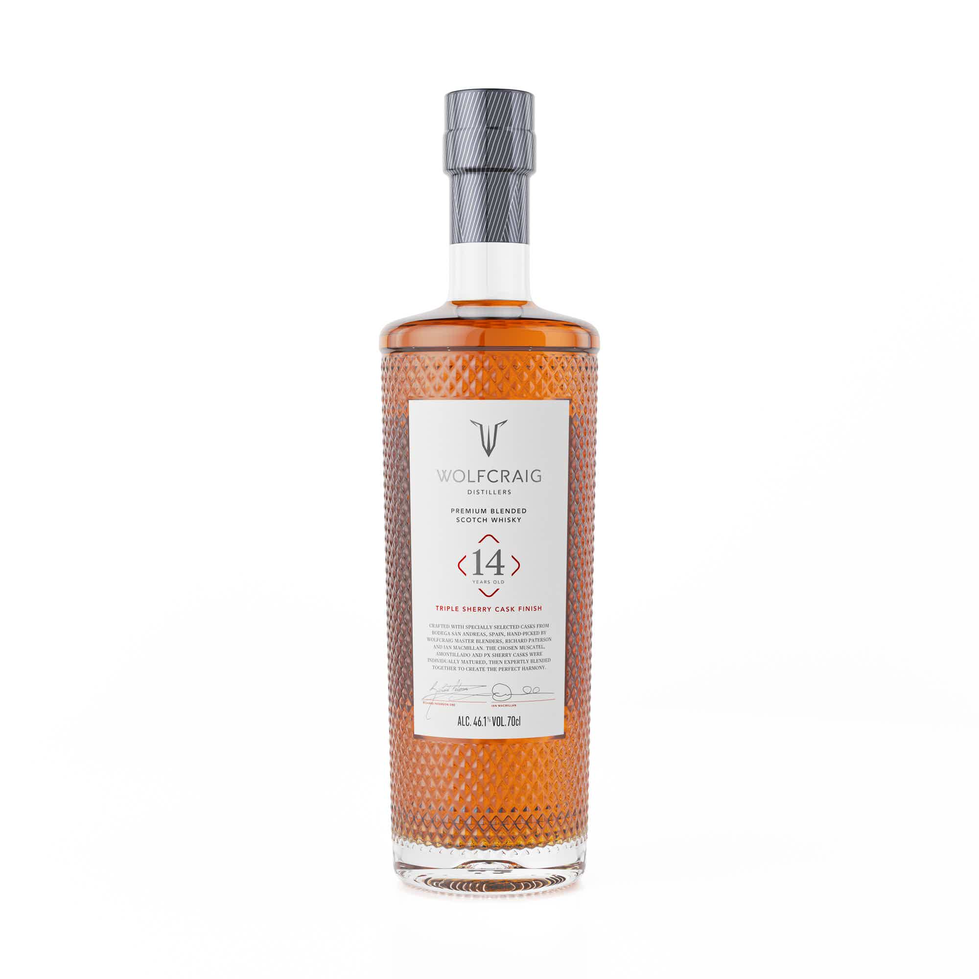 Wolfcraig 14 Year Old Deluxe Blend - Triple Sherry Cask Matured 46.1% 0.7L, Spirits