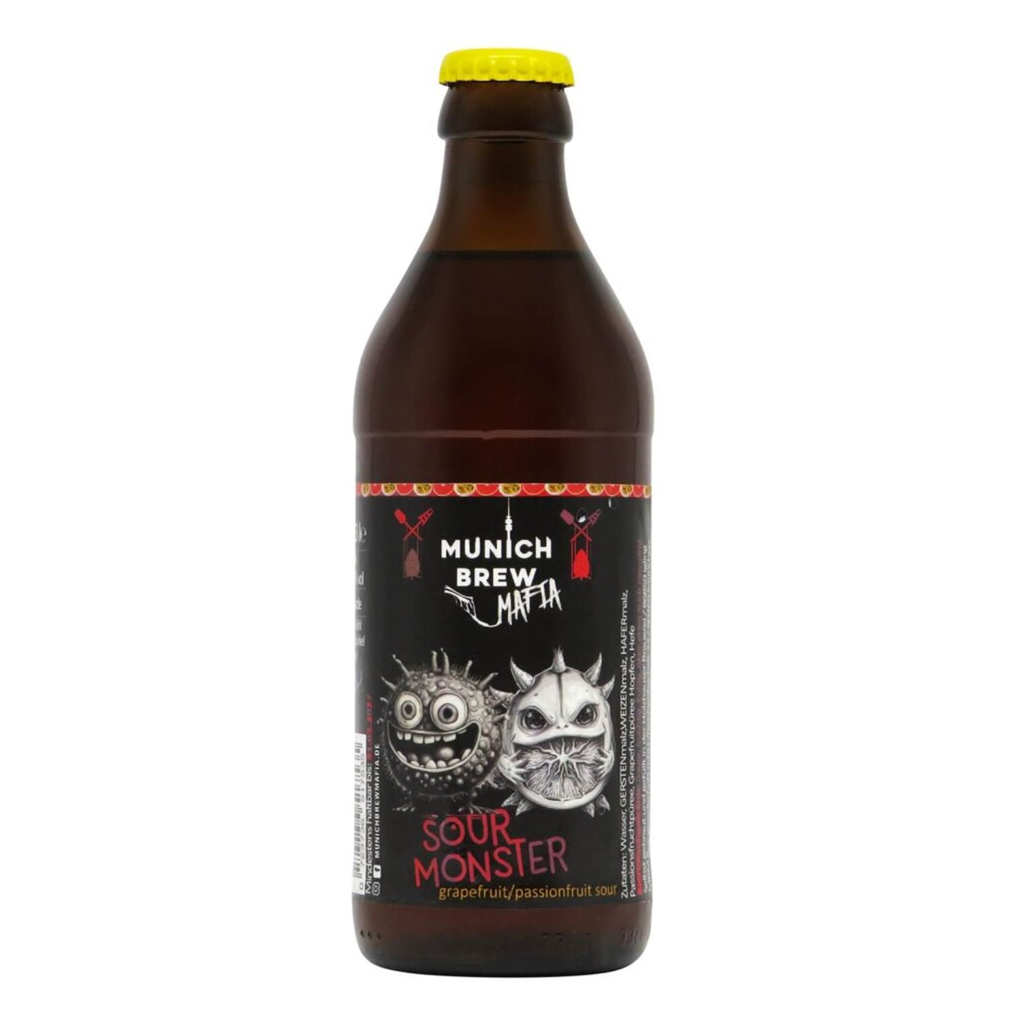 Munich Brew Mafia Sour Monster Grapefruit/Passion Fruited Sour 0,33l 5.0% 0.33L, Beer