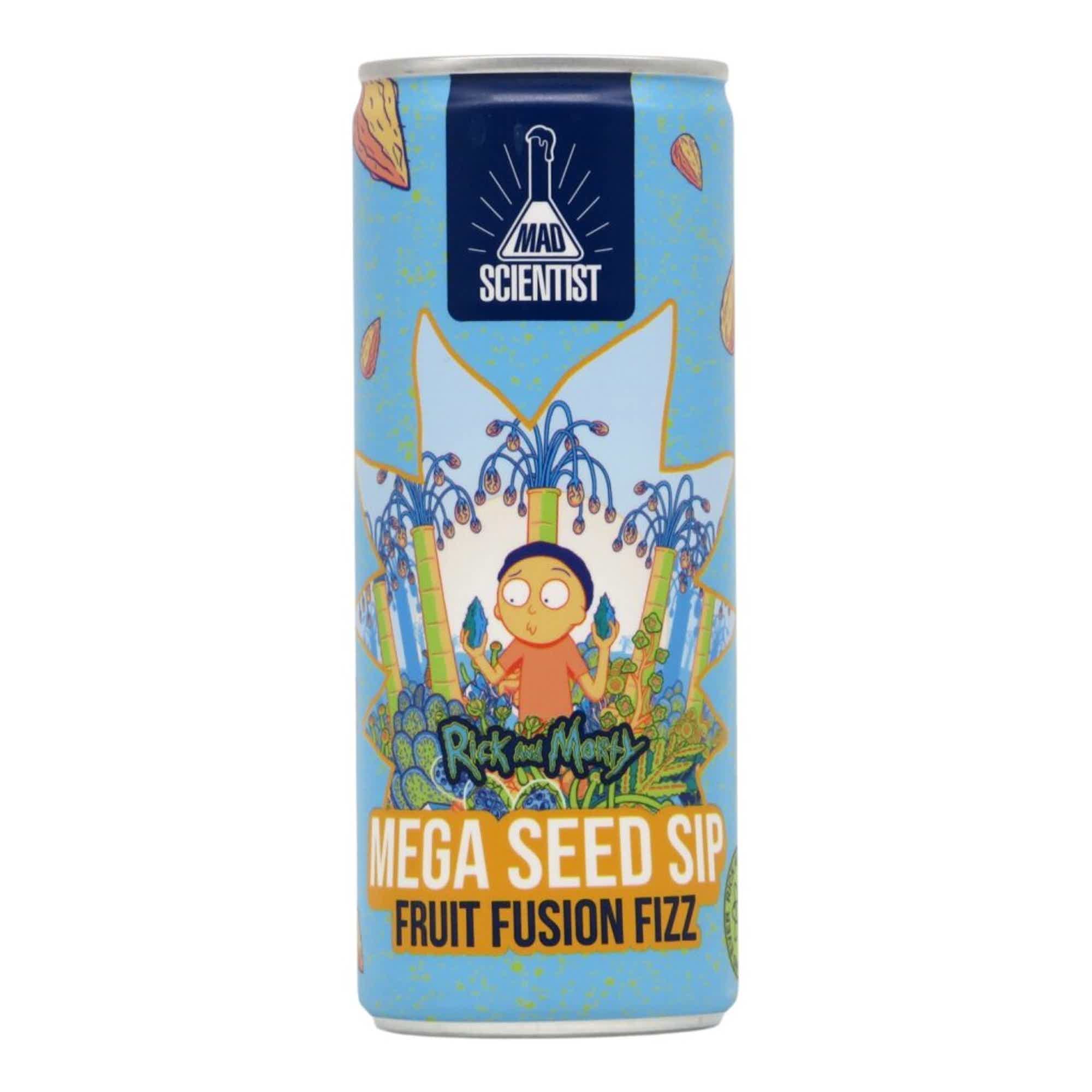 Mad Scientist Rick And Morty - Mega Seed Sip Fruit Fusion Fizz 0,25l 0.0% 0.25L, Beer