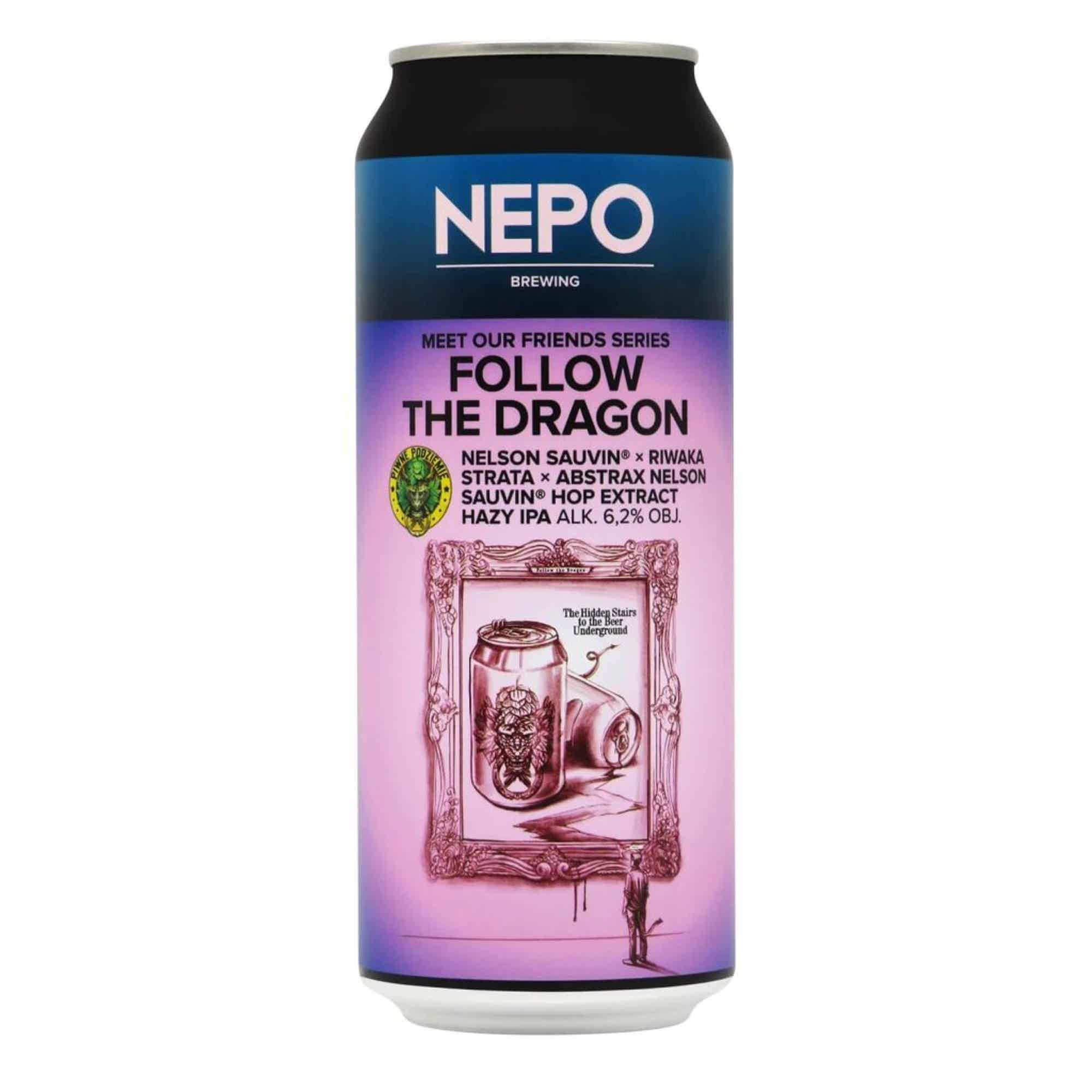 Nepomucen MoF From Piwne Podzimie - Follow The Dragon Hazy IPA 0,5l 6.2% 0.5L, Beer