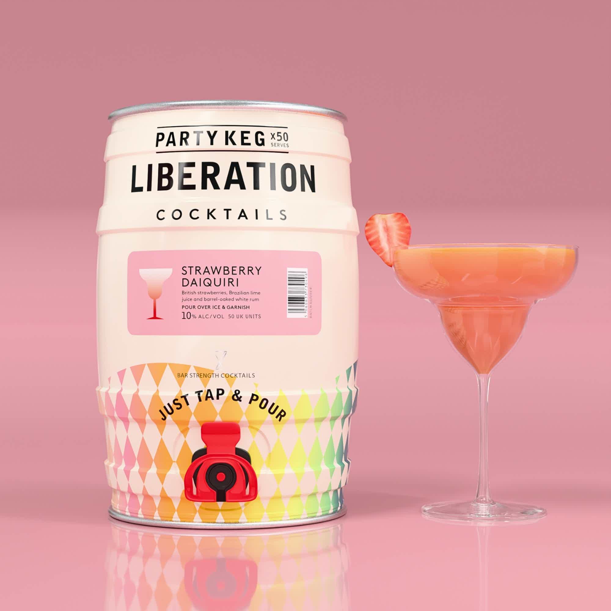 Strawberry Daiquiri Party Keg 10.0% 5.0L, Spirits
