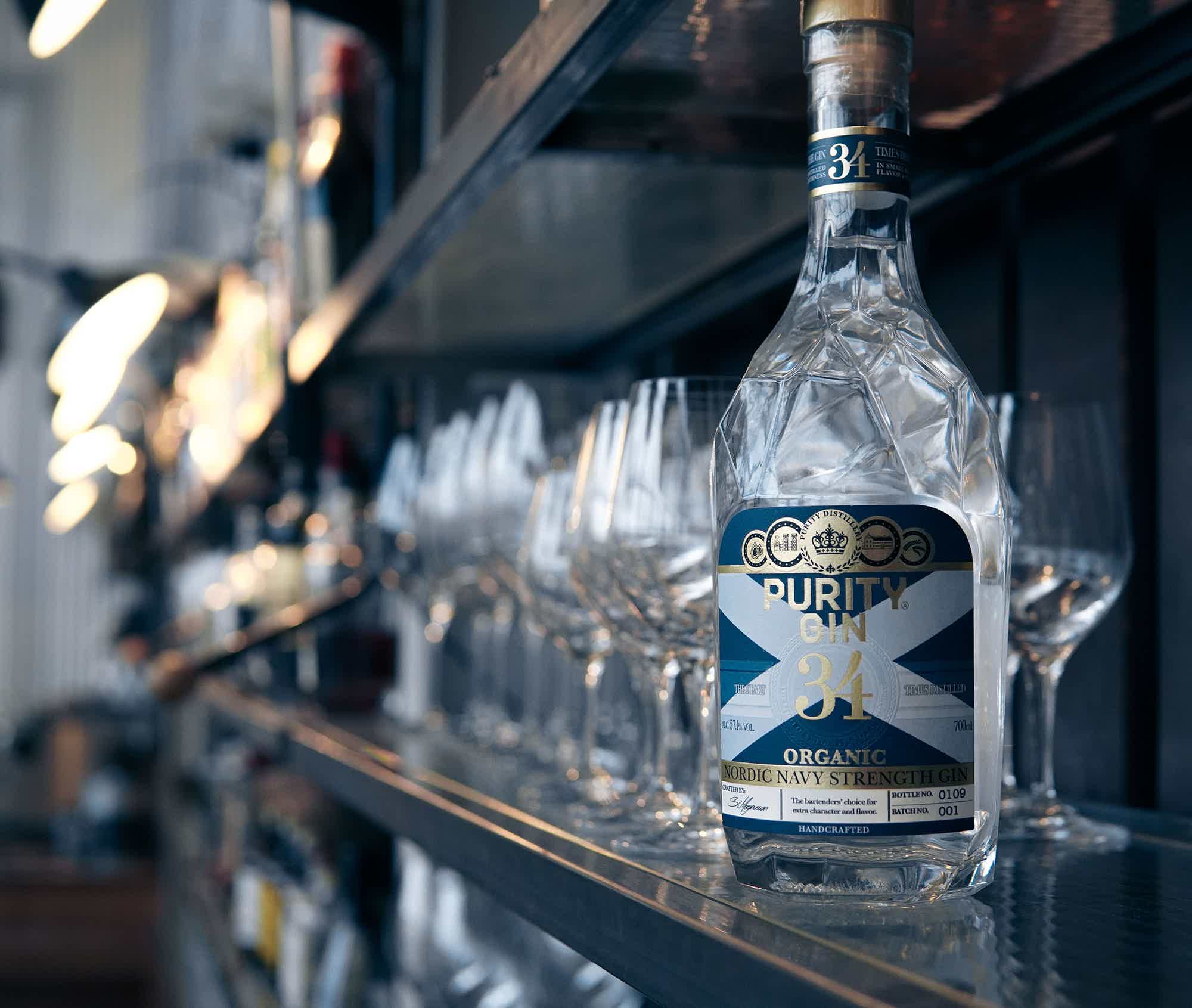 Purity Navy Strength Organic 34 Gin 700 ml 57.1% 0.7L, Spirits