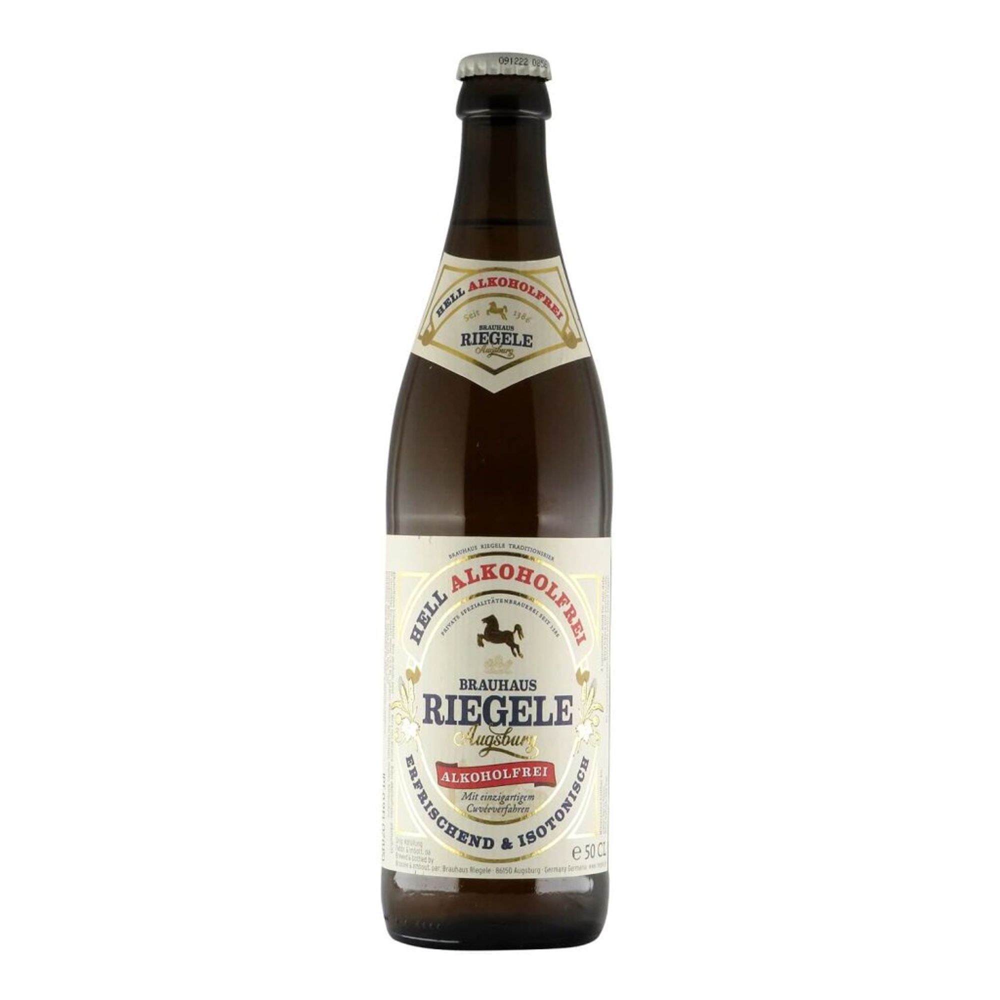 Riegele Hell Alkoholfrei 0,5l 0.1% 0.5L, Beer
