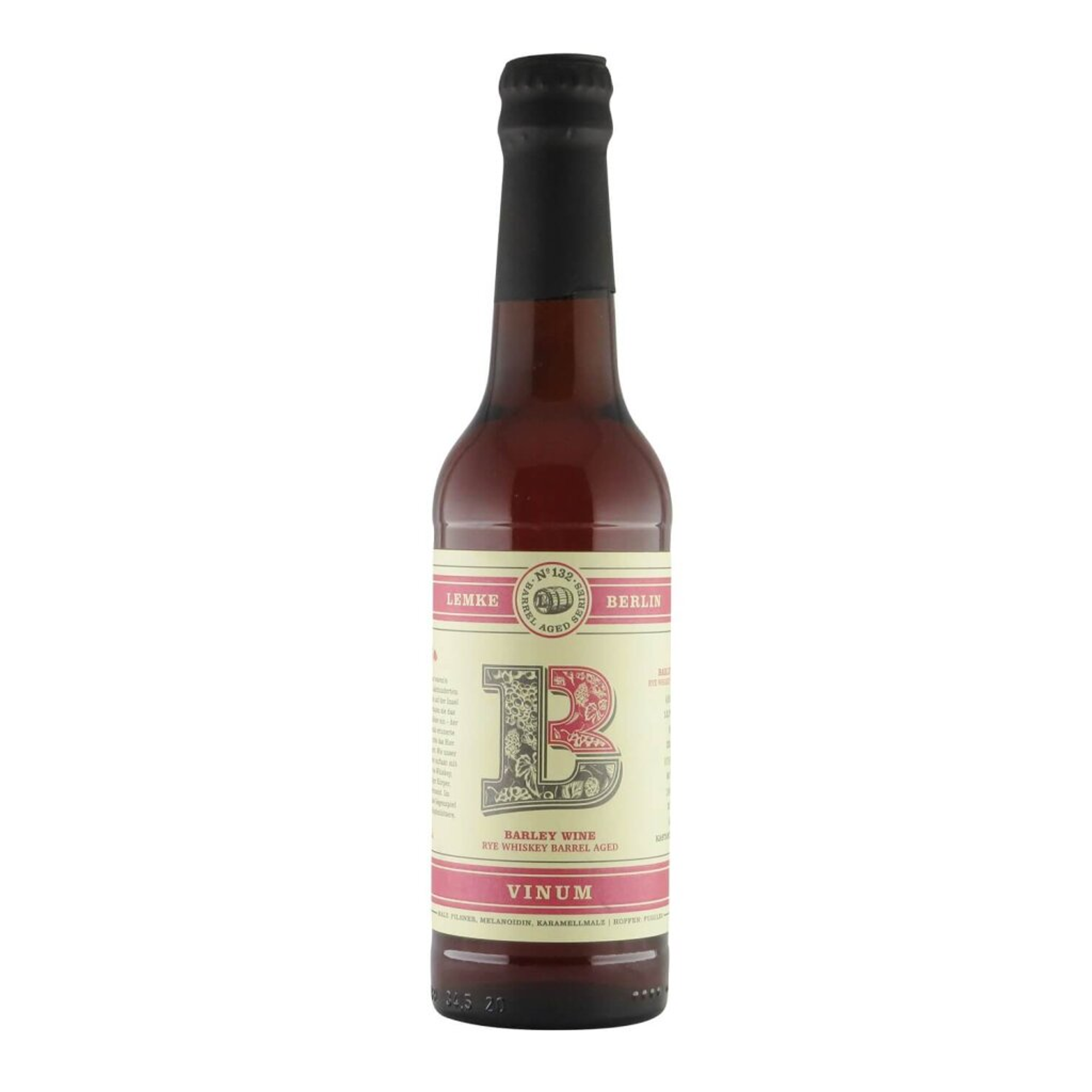Lemke VINUM Barley Wine Rye Whiskey BA 0,33l 13.5% 0.33L, Beer