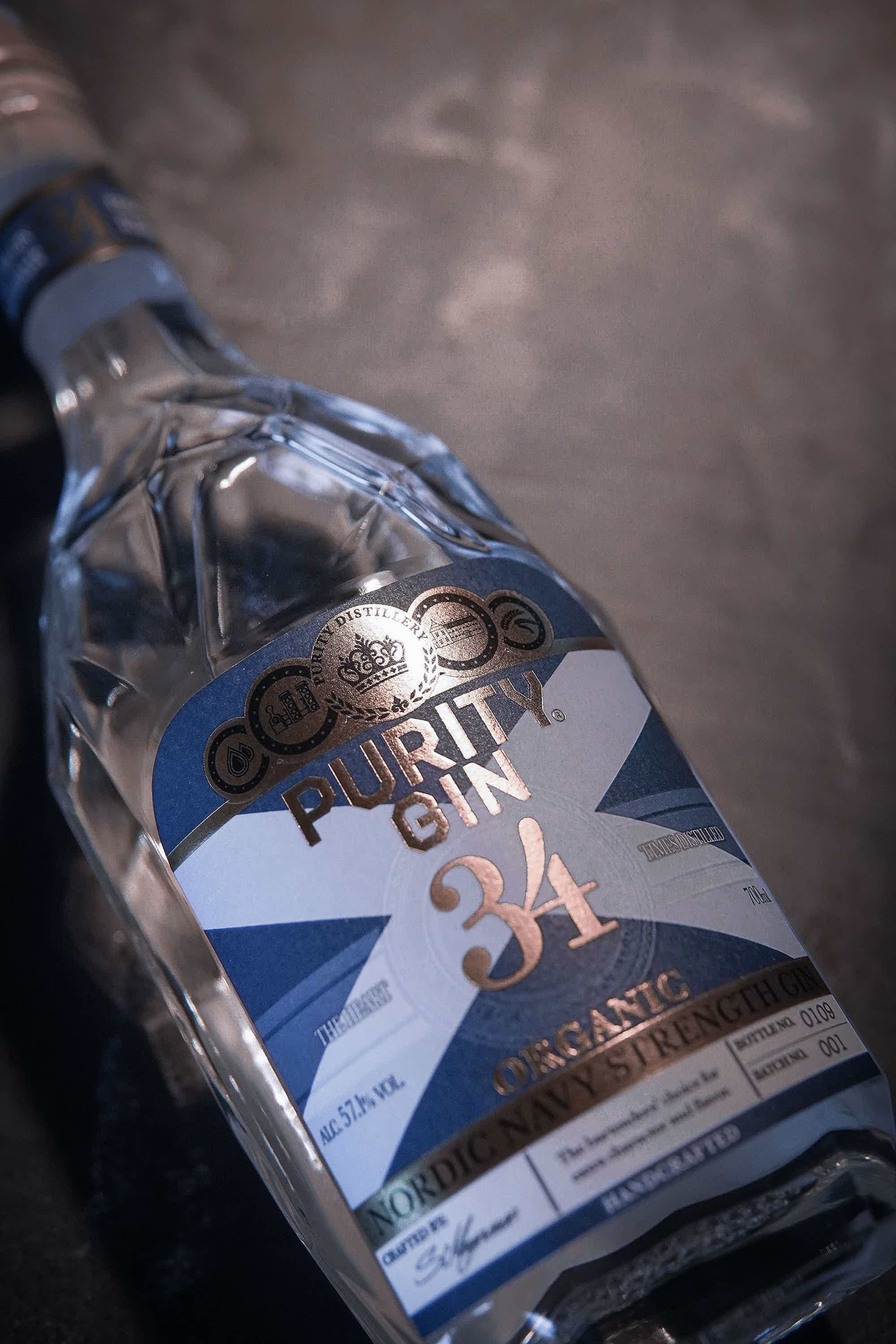 Purity Navy Strength Organic 34 Gin 700 ml 57.1% 0.7L, Spirits