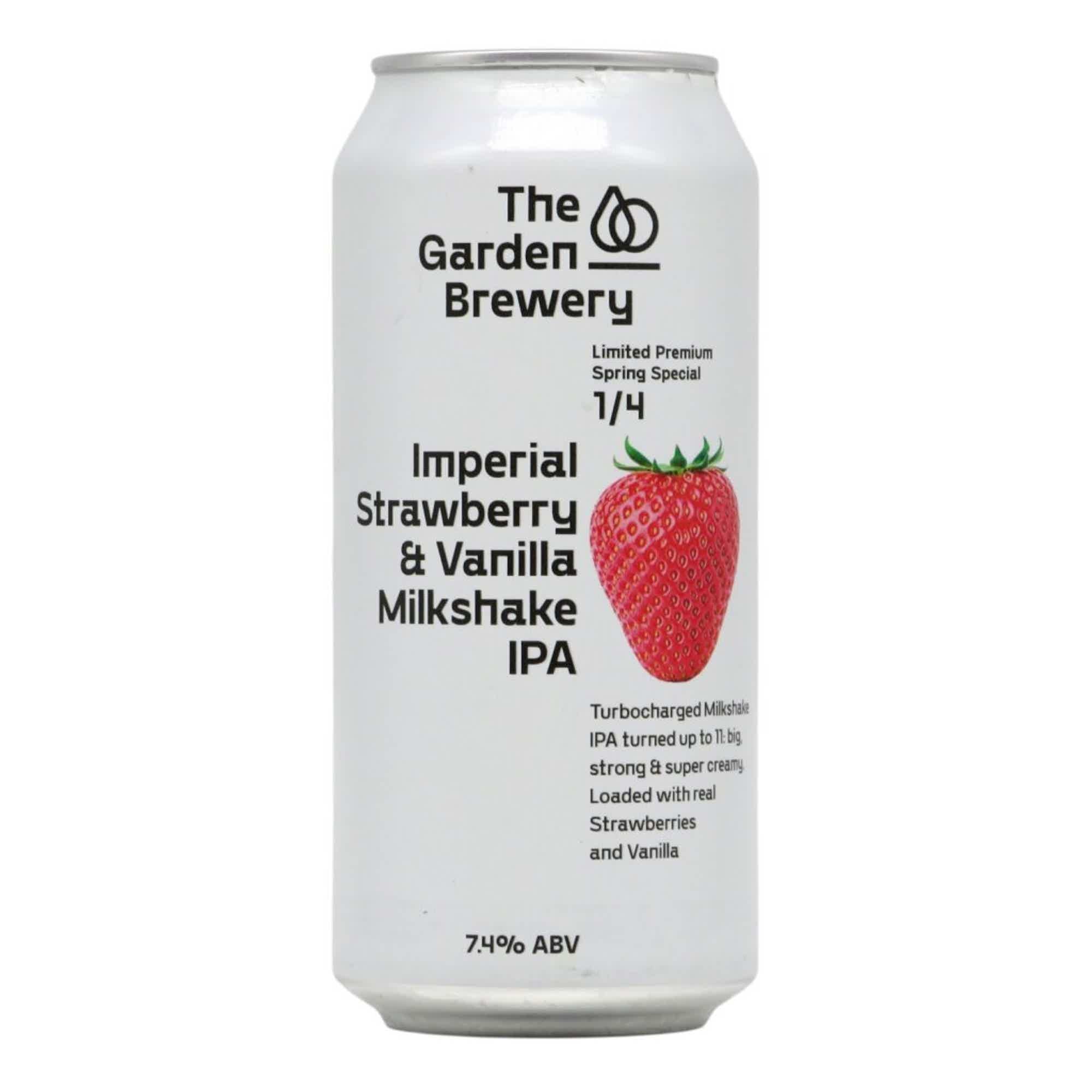 The Garden Brewery Imperial Strawberry & Vanilla Milkshake IPA 0,44l 7.4% 0.44L, Beer