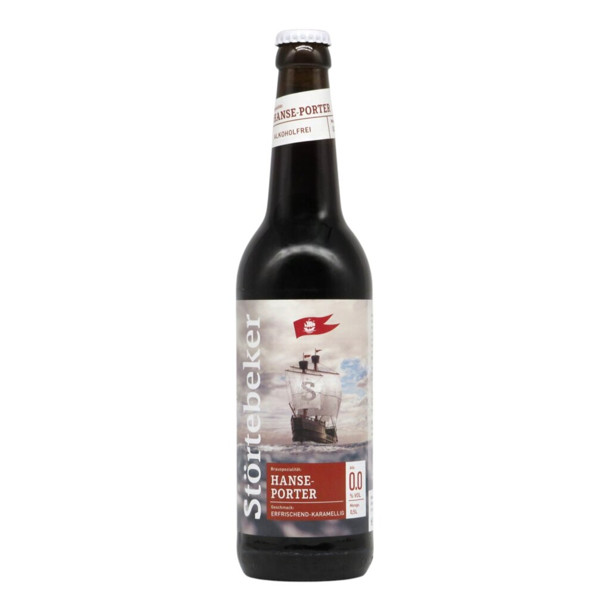 Störtebeker Hanse-Porter 0,0 Alkoholfrei 0,5l 0.0% 0.5L, Beer