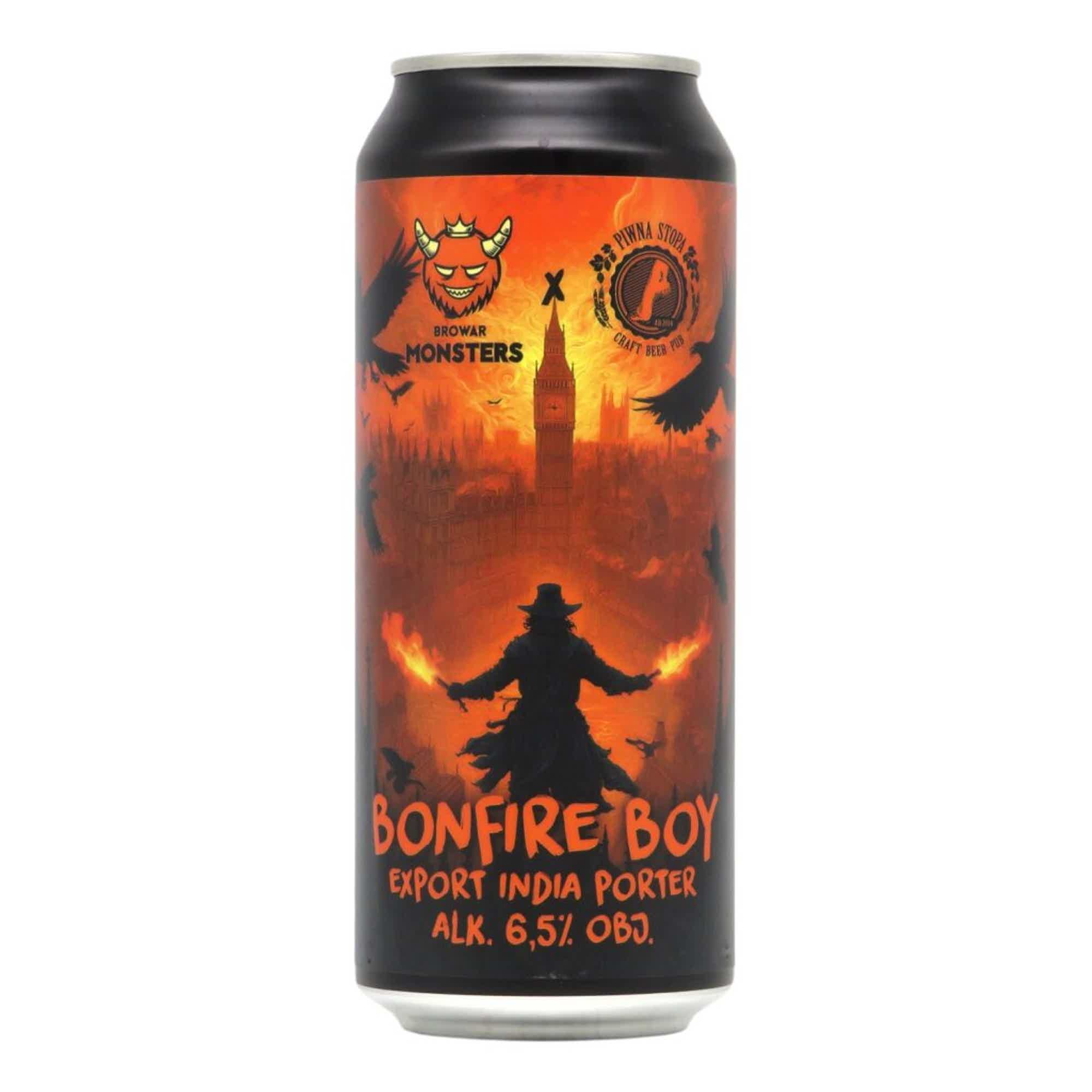 Browar Monsters Bonfire Boy Export India Porter 0,5l 6.5% 0.5L, Beer
