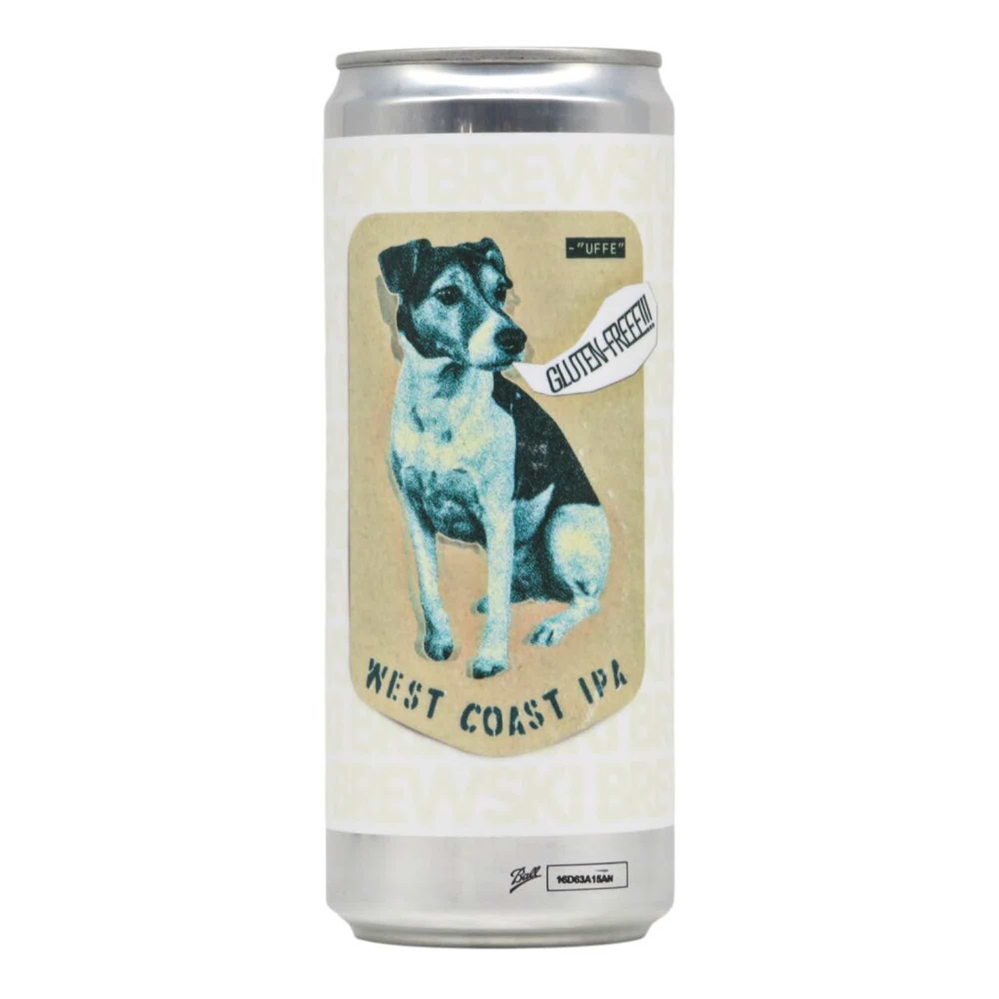 Brewski Uffe Gluten-Free West Coast IPA 0,33l 5.9% 0.33L, Beer