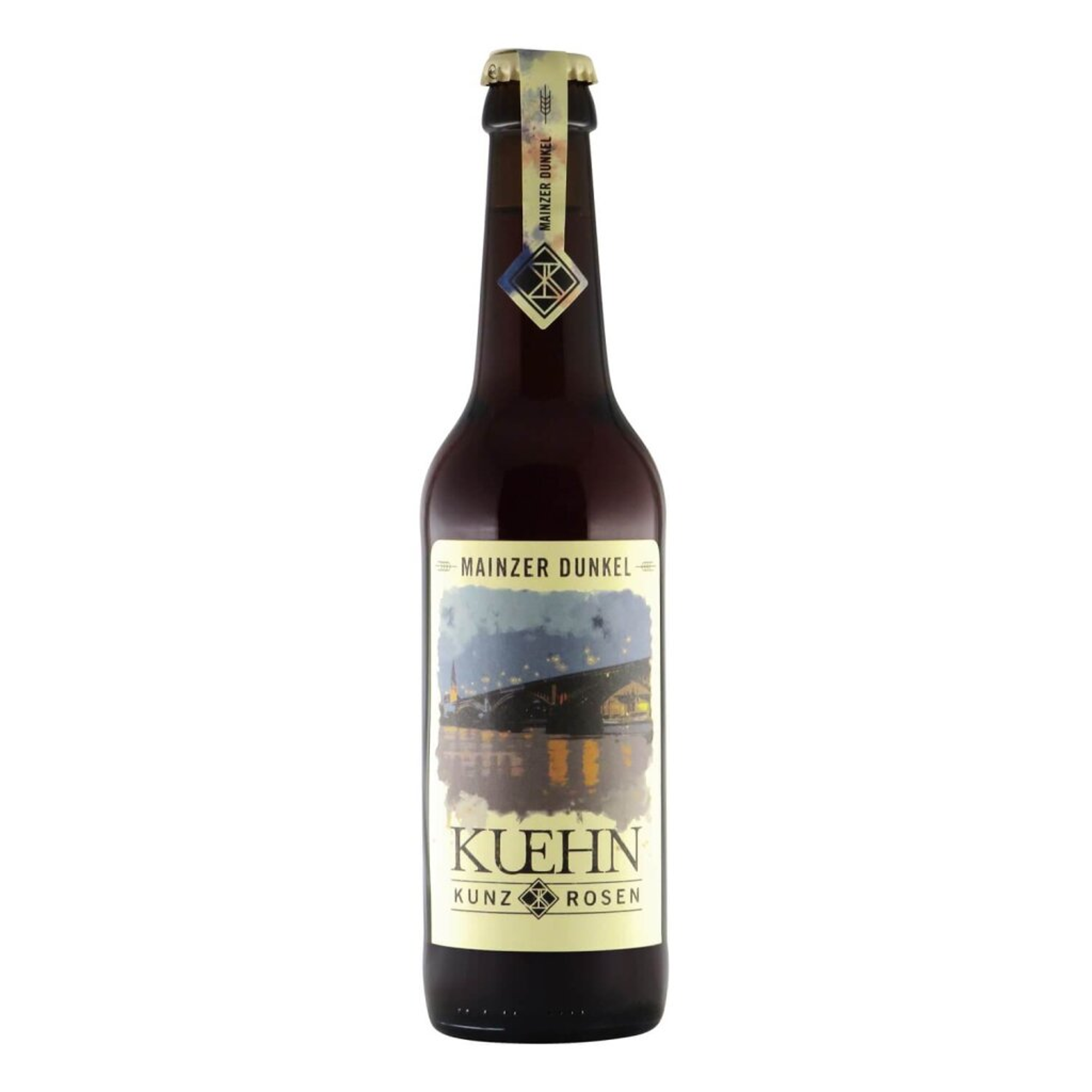 Kuehn Kunz Rosen Mainzer Dunkel 0,33l 5.3% 0.33L, Beer