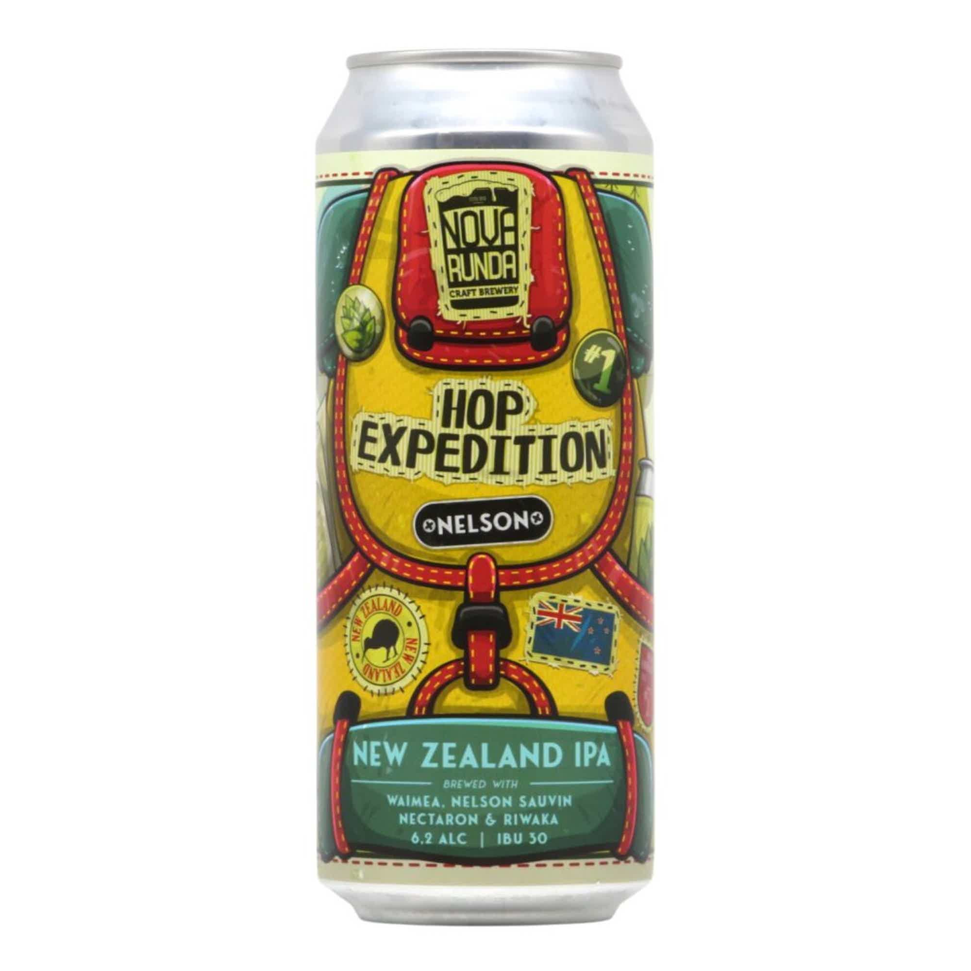 Nova Runda Hop Expidition - Nelson #1 New Zealand IPA 0,5l 6.2% 0.5L, Beer