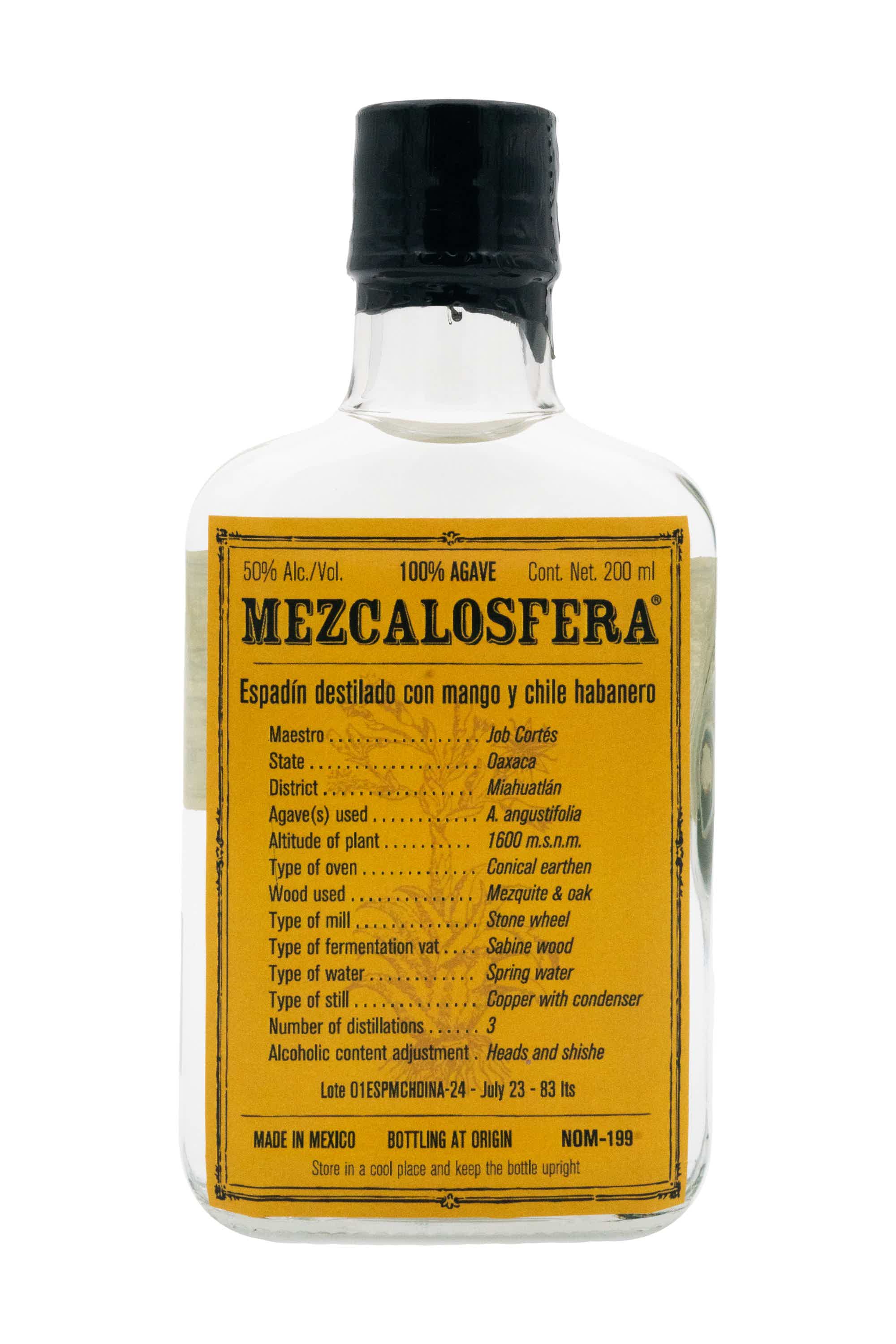 MEZCALOSFERA Espadín con mango y habanero 200 ml 50.0% 0.2L, Spirits