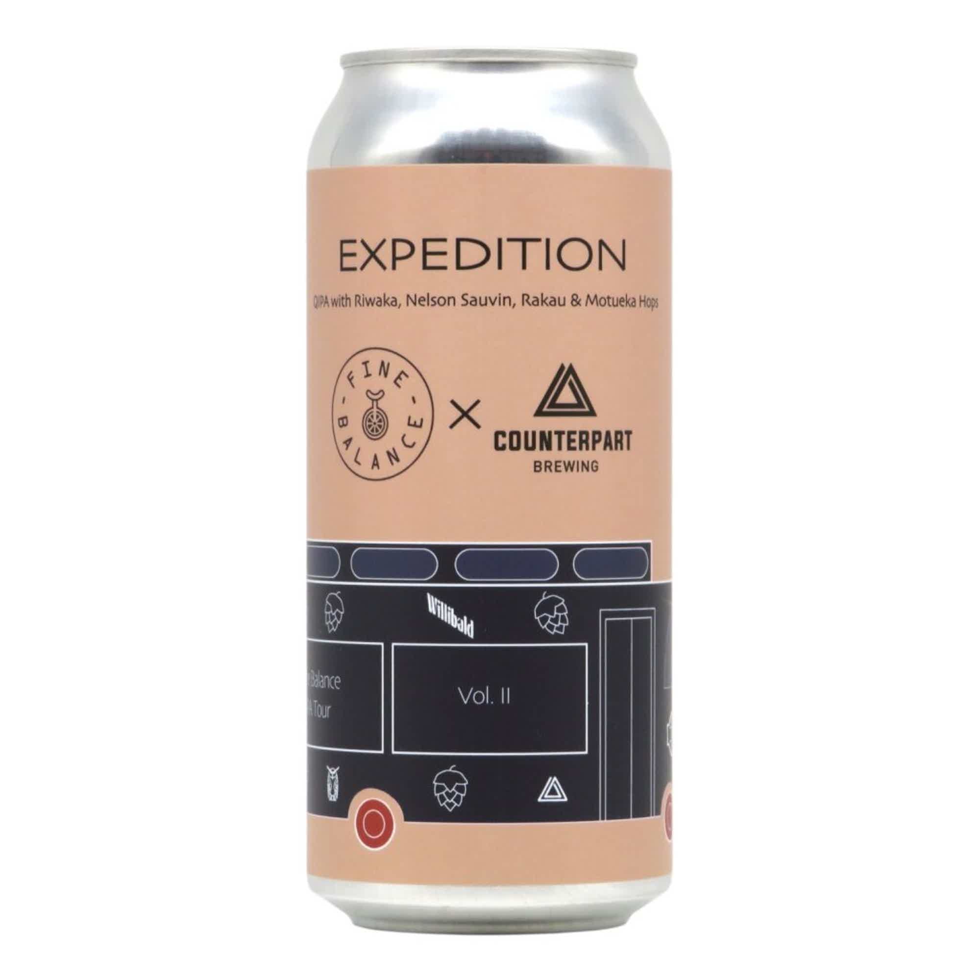 Fine Balance/Counterpart Expedition Quadruple IPA 0,473l 11.9% 0.473L, Beer