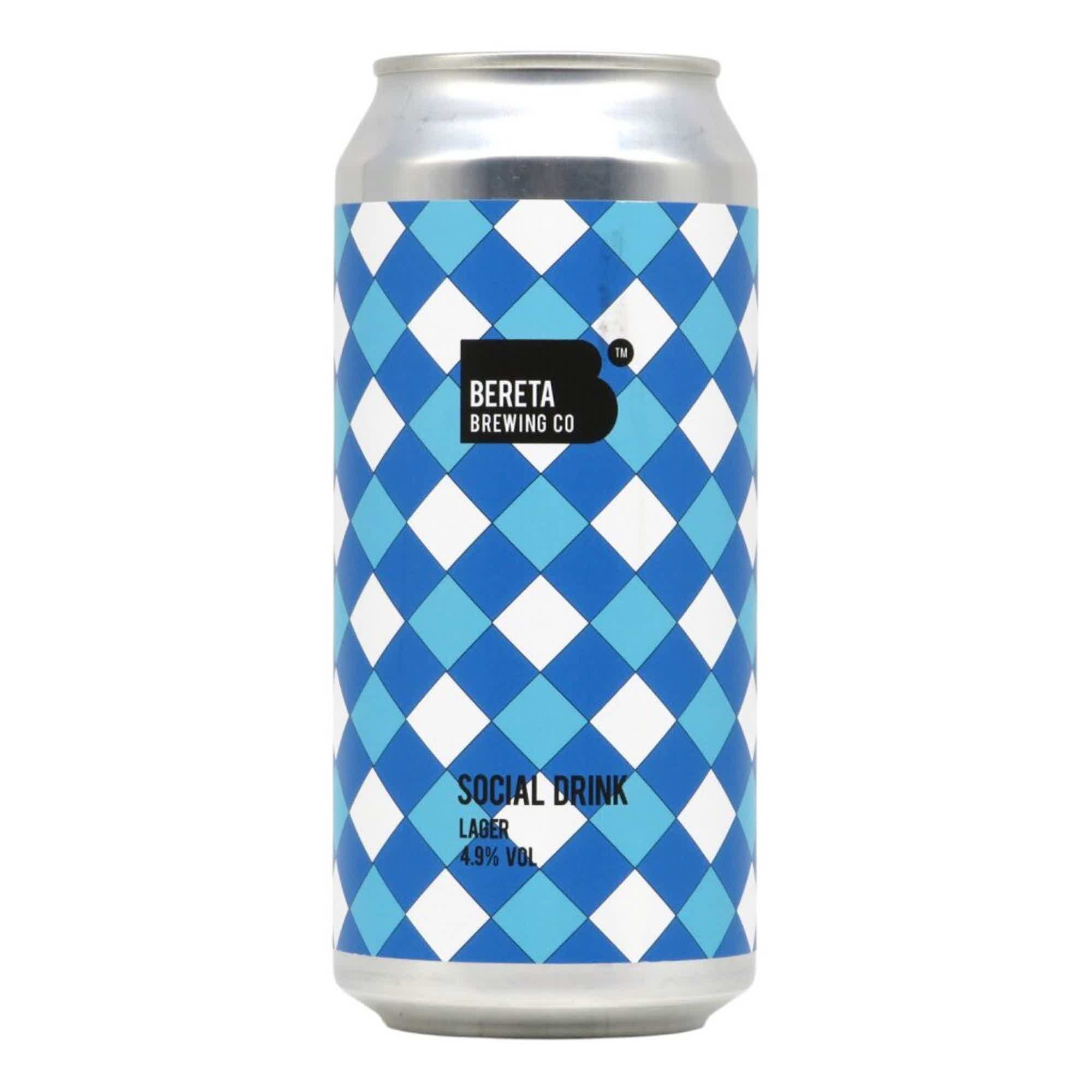 Bereta Social Drink Lager 0,44l 4.9% 0.44L, Beer