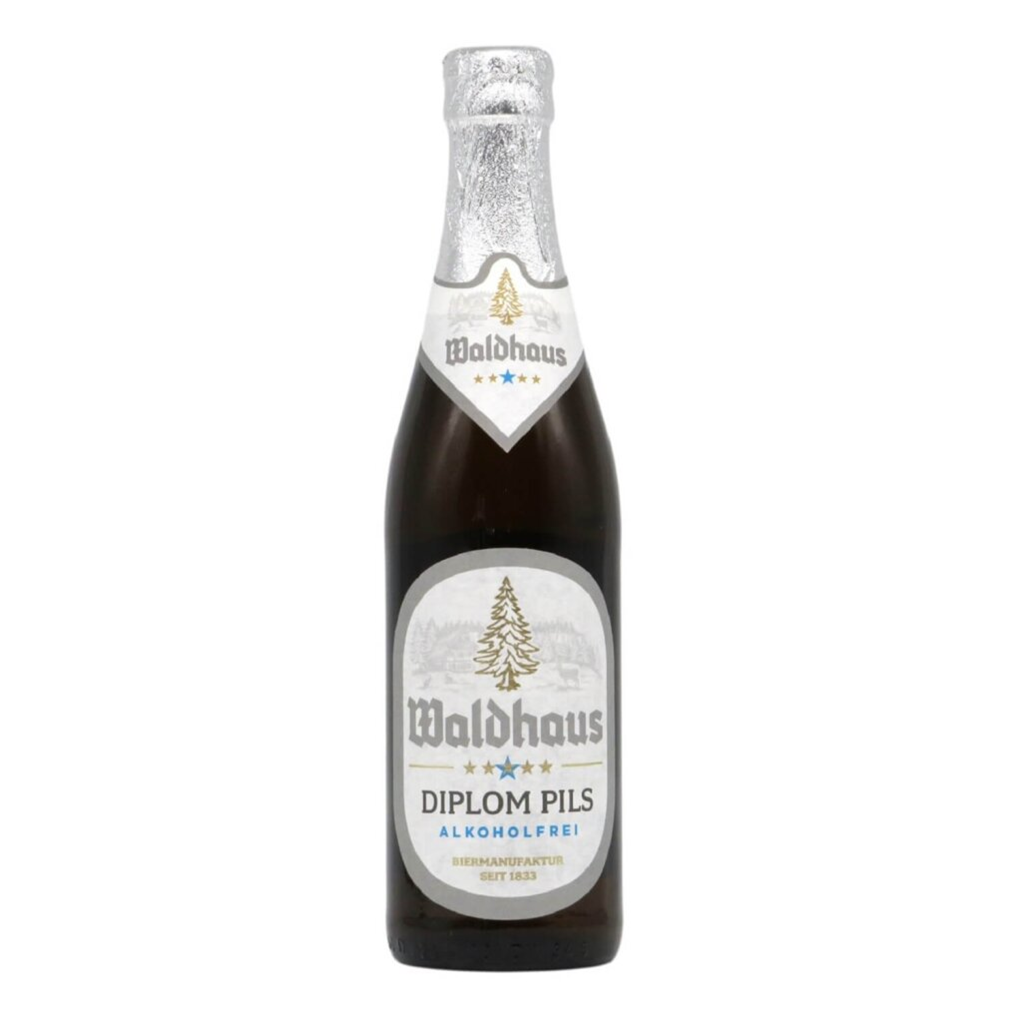 Waldhaus Diplom Pils Alkoholfrei 0,33l 0.5% 0.33L, Beer