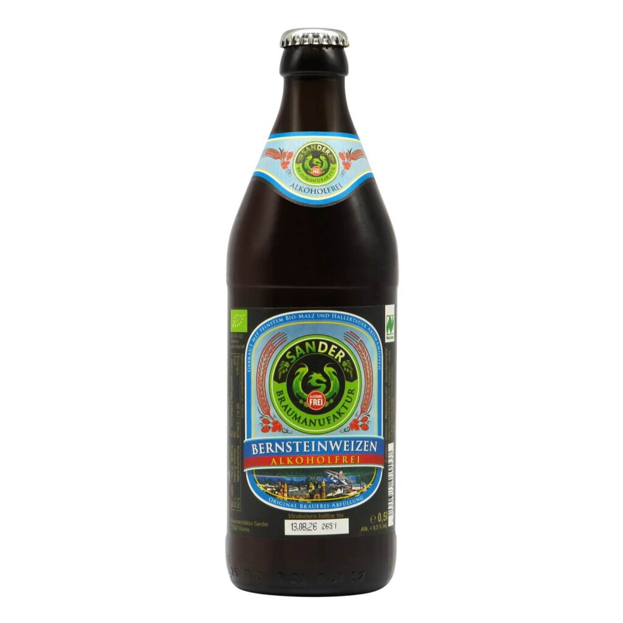Sander Bernsteinweizen Alkoholfrei 0,5l 0.5% 0.5L, Beer