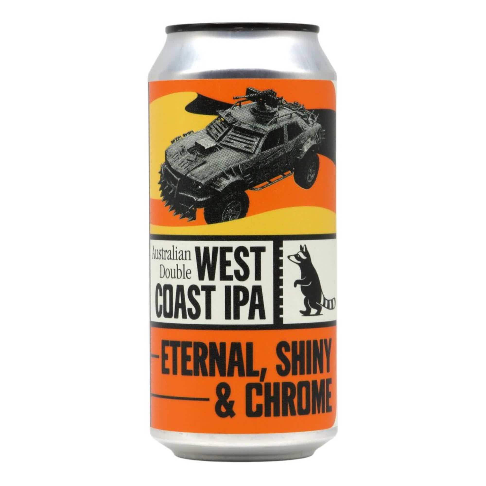 Wild Raccoon Eternal, Shiny & Chrome Australian Double West Coast IPA 0,44l 8.5% 0.44L, Beer