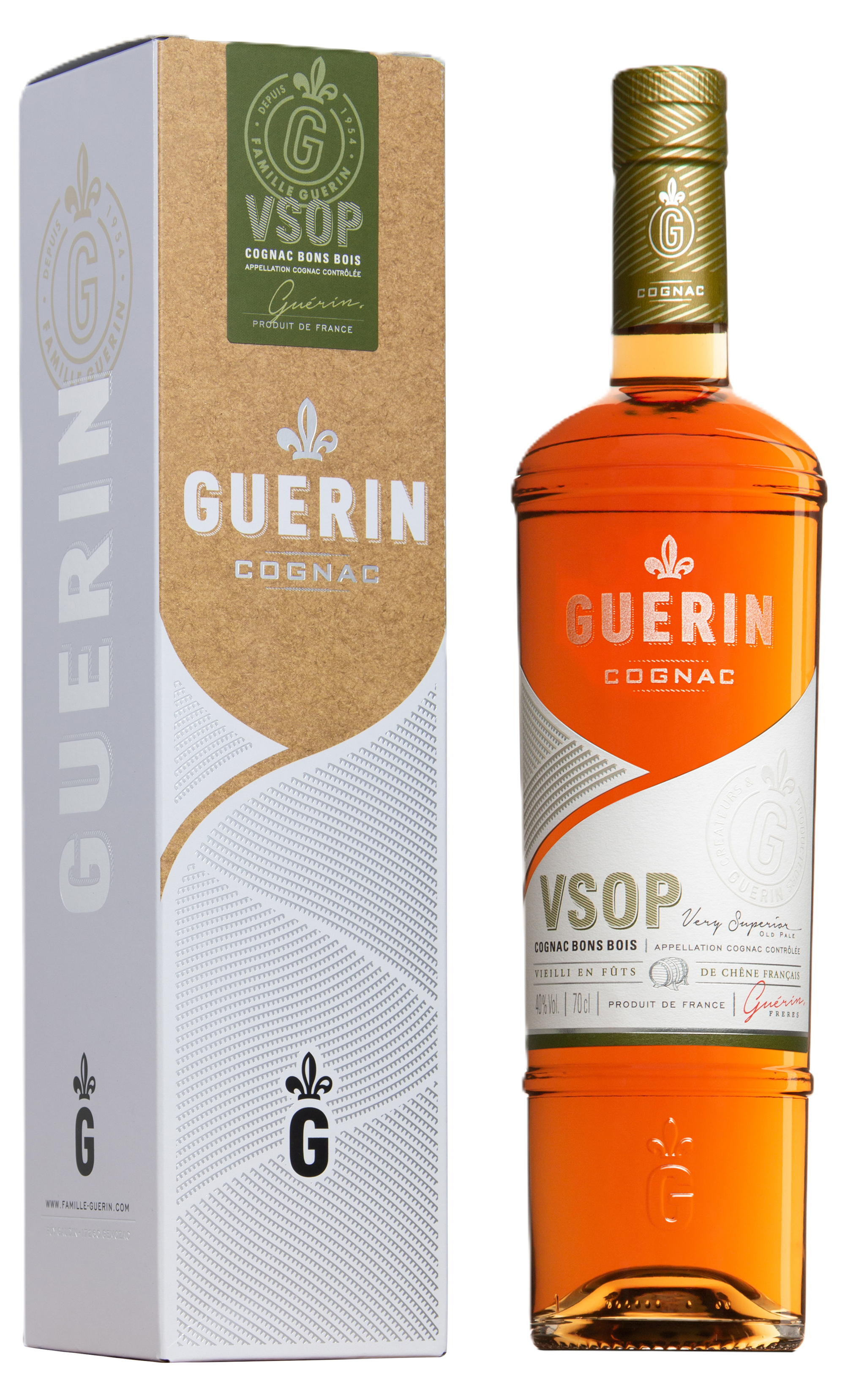 Guerin Cognac VSOP Giftbox 40.0% 0.7L, Spirits