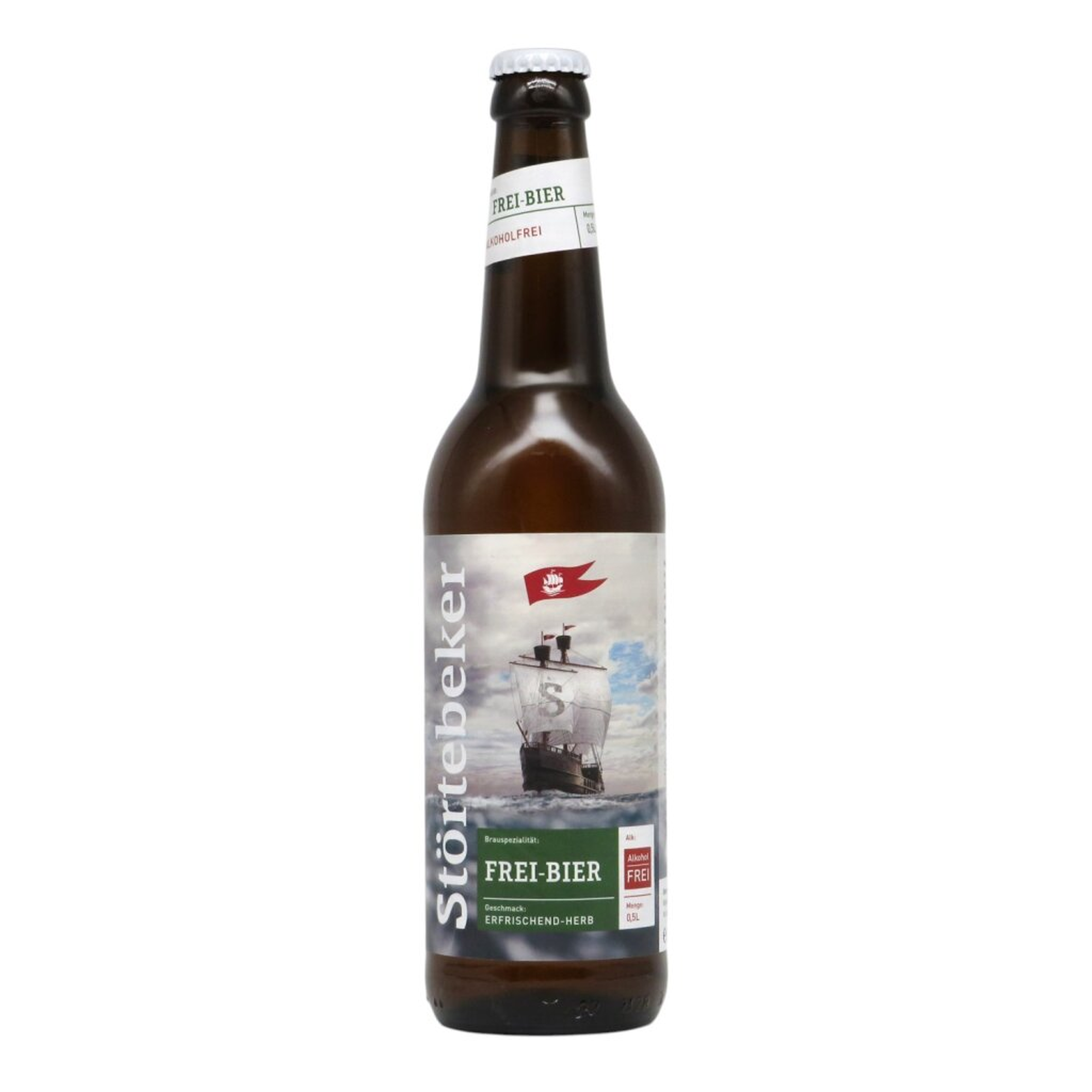 Störtebeker BIO Freibier Alkoholfrei 0,5l 0.5% 0.5L, Beer