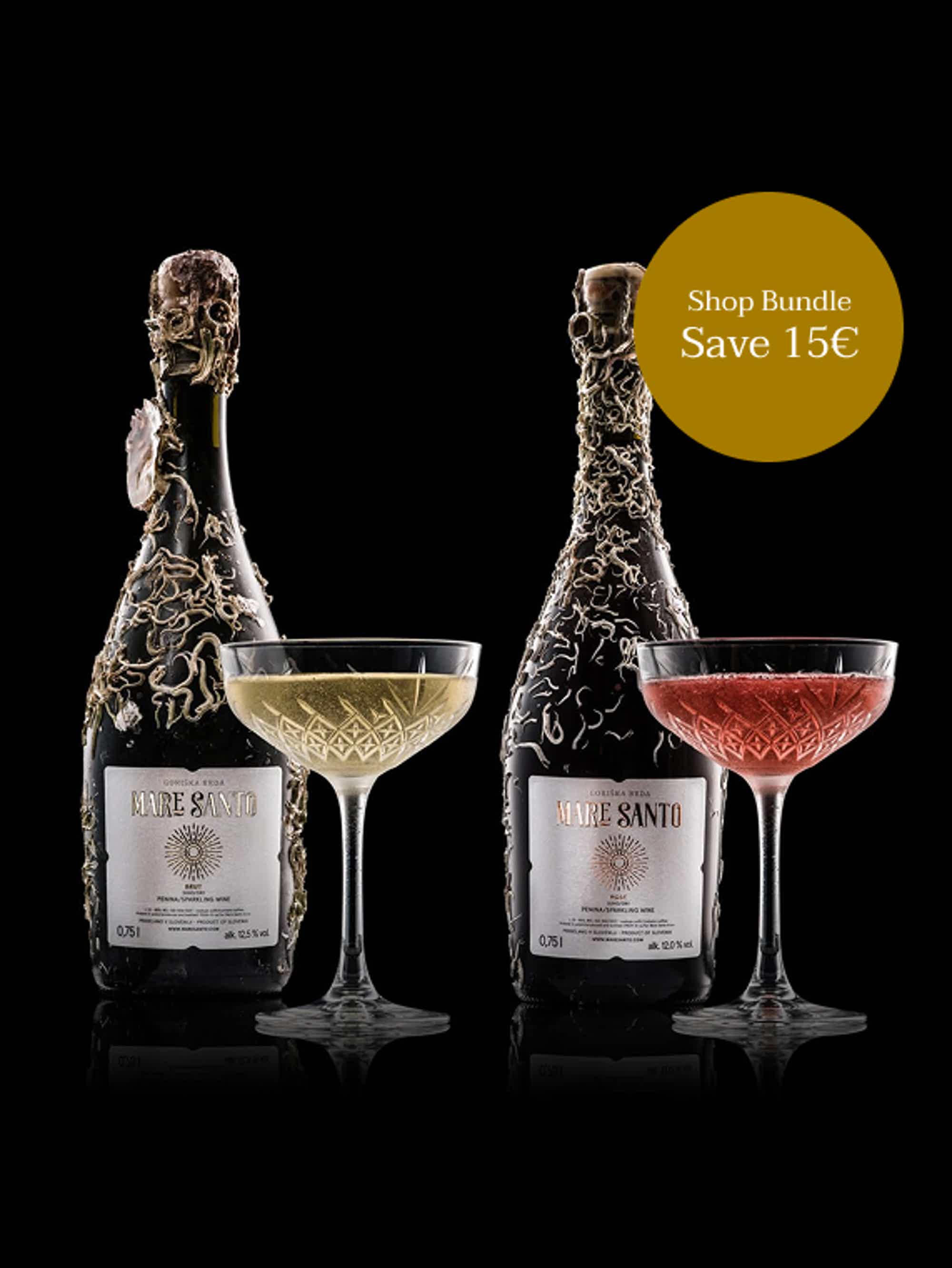 MS Sparkling wine Rosé & Cuvée Prestige Bundle: Mare Santo Sparkling wine Rosé, Mare Santo Sparkling wine Cuveé Prestige