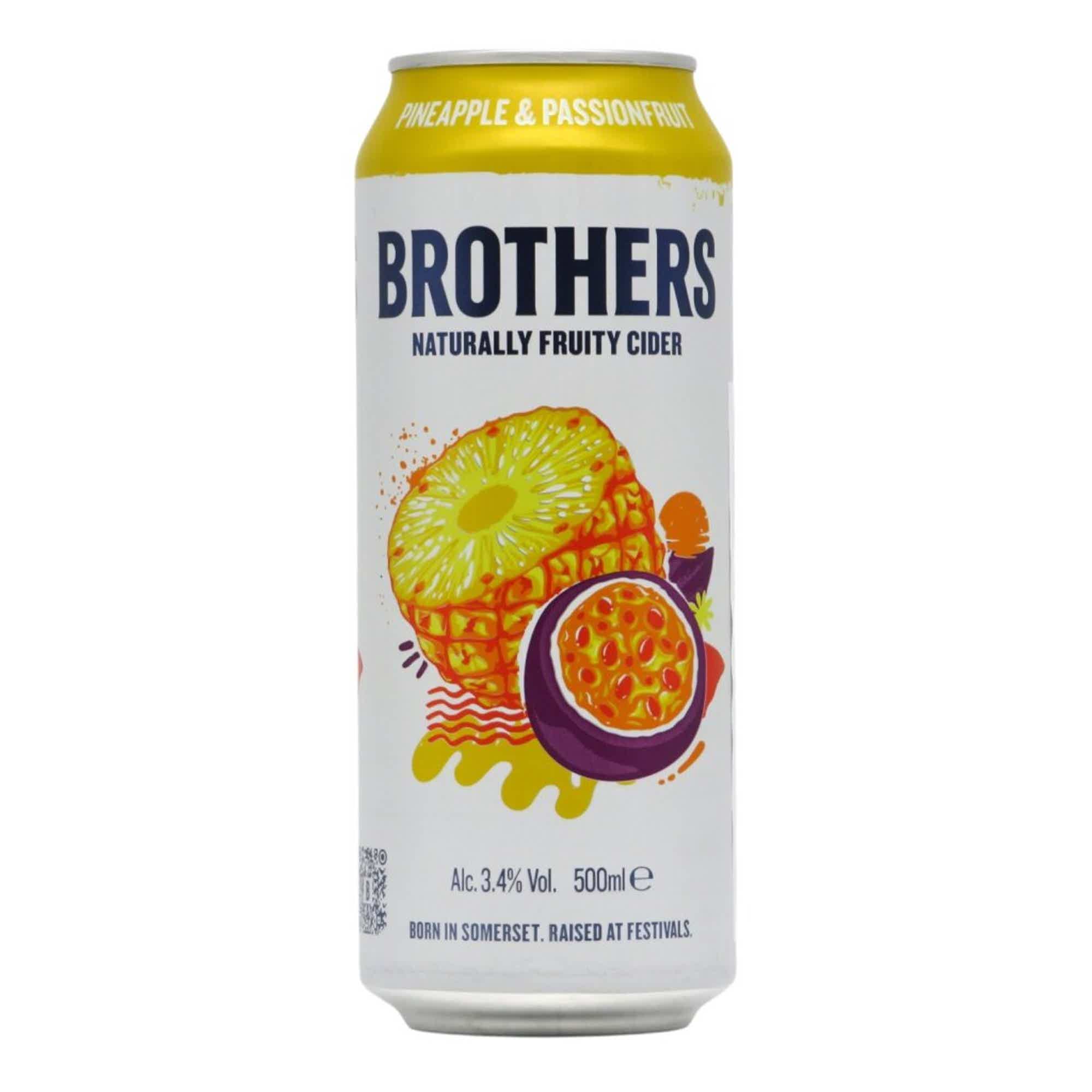 Brothers Cider Pineapple & Passionfruit Dose 0,5l 3.4% 0.5L, Beer