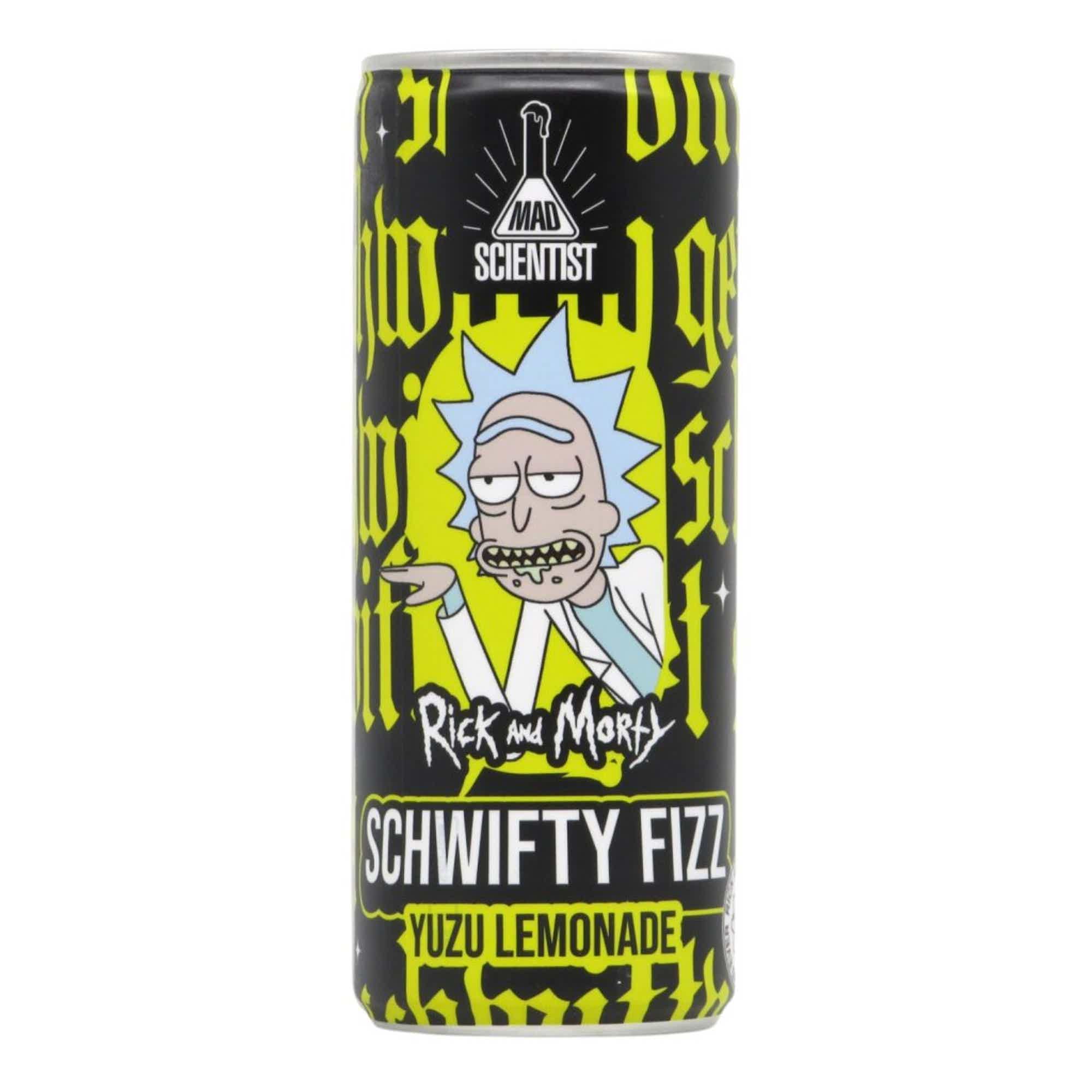 Mad Scientist Rick And Morty - Schwifty Fizz Yuzu Lemonade 0,25l 0.0% 0.25L, Beer